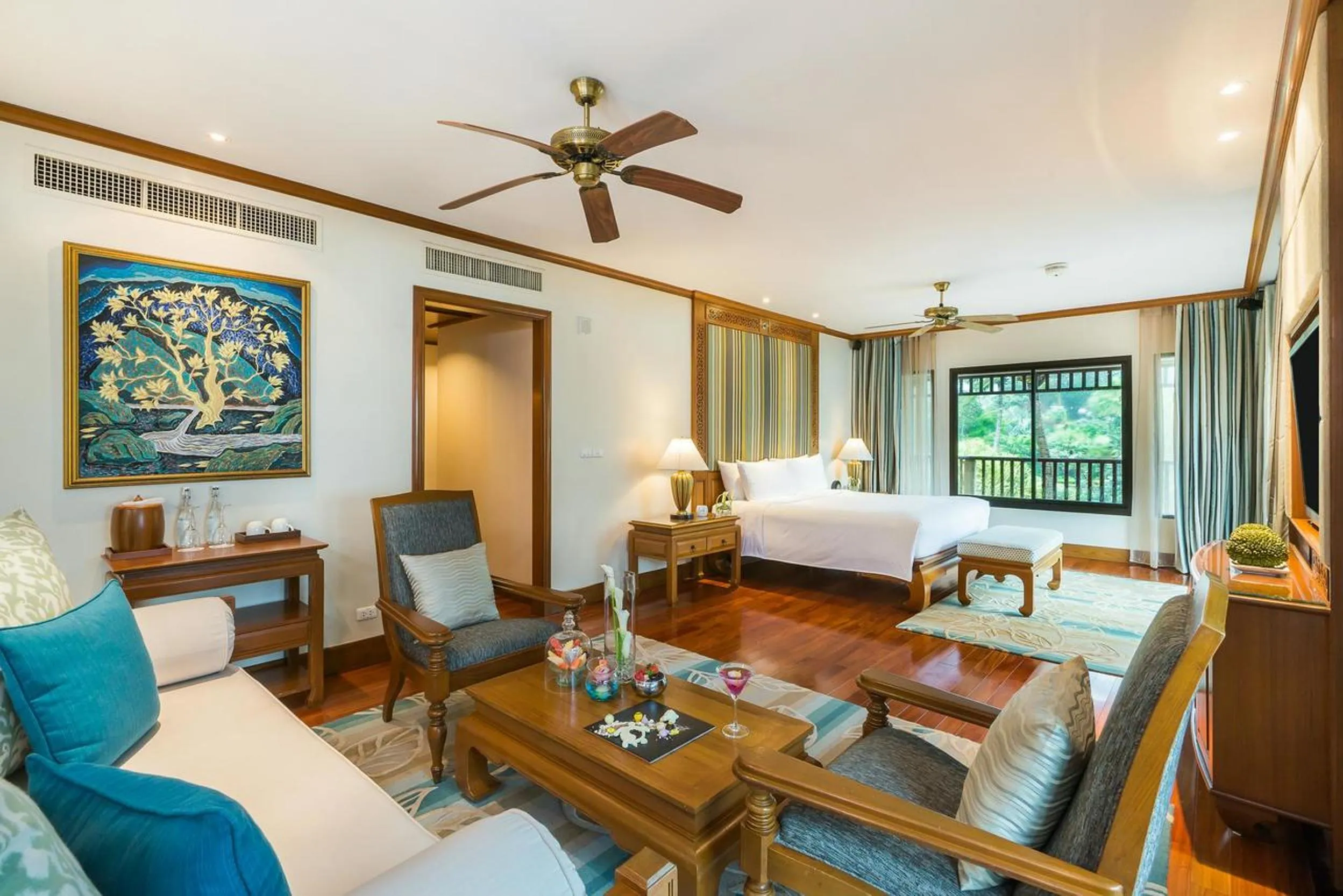 Coffee/tea facilities, Bed in JW Marriott Phuket Resort and Spa