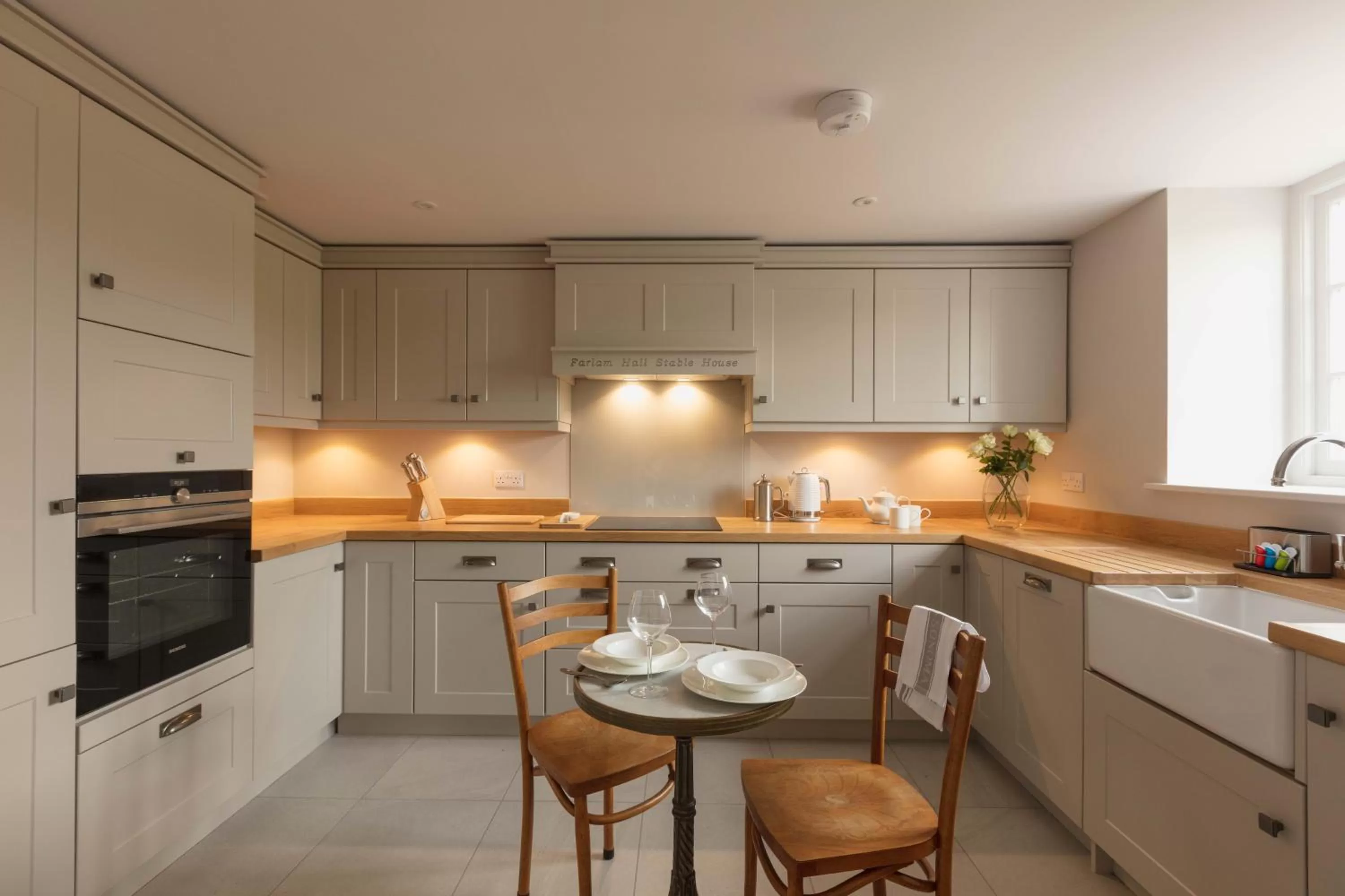 Kitchen or kitchenette in Farlam Hall Hotel & Restaurant