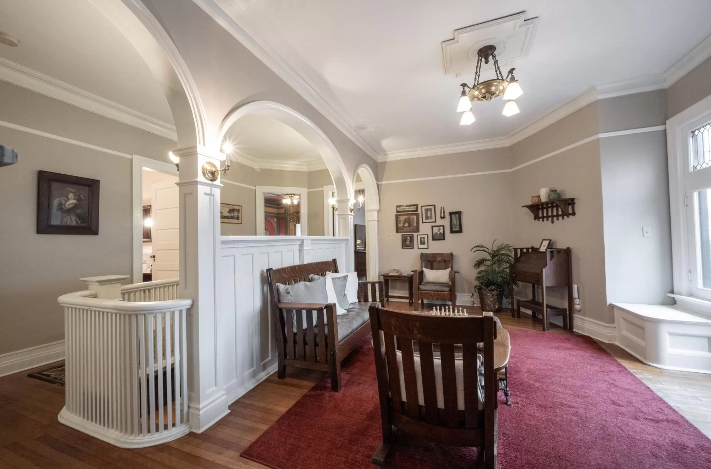 Seating area in Stone Soup Inn