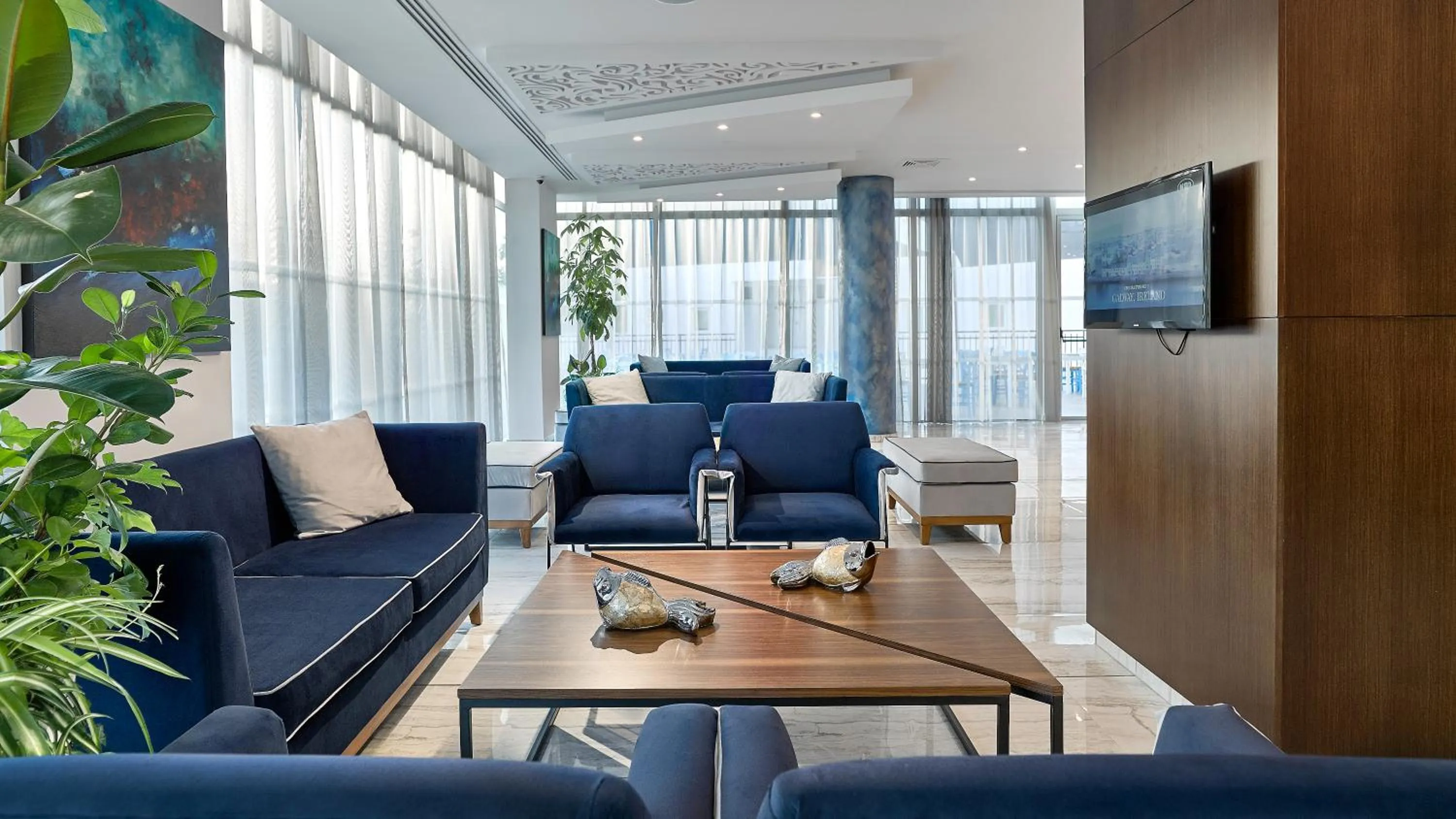 Lobby or reception in Gaia Sun N Blue Hotel