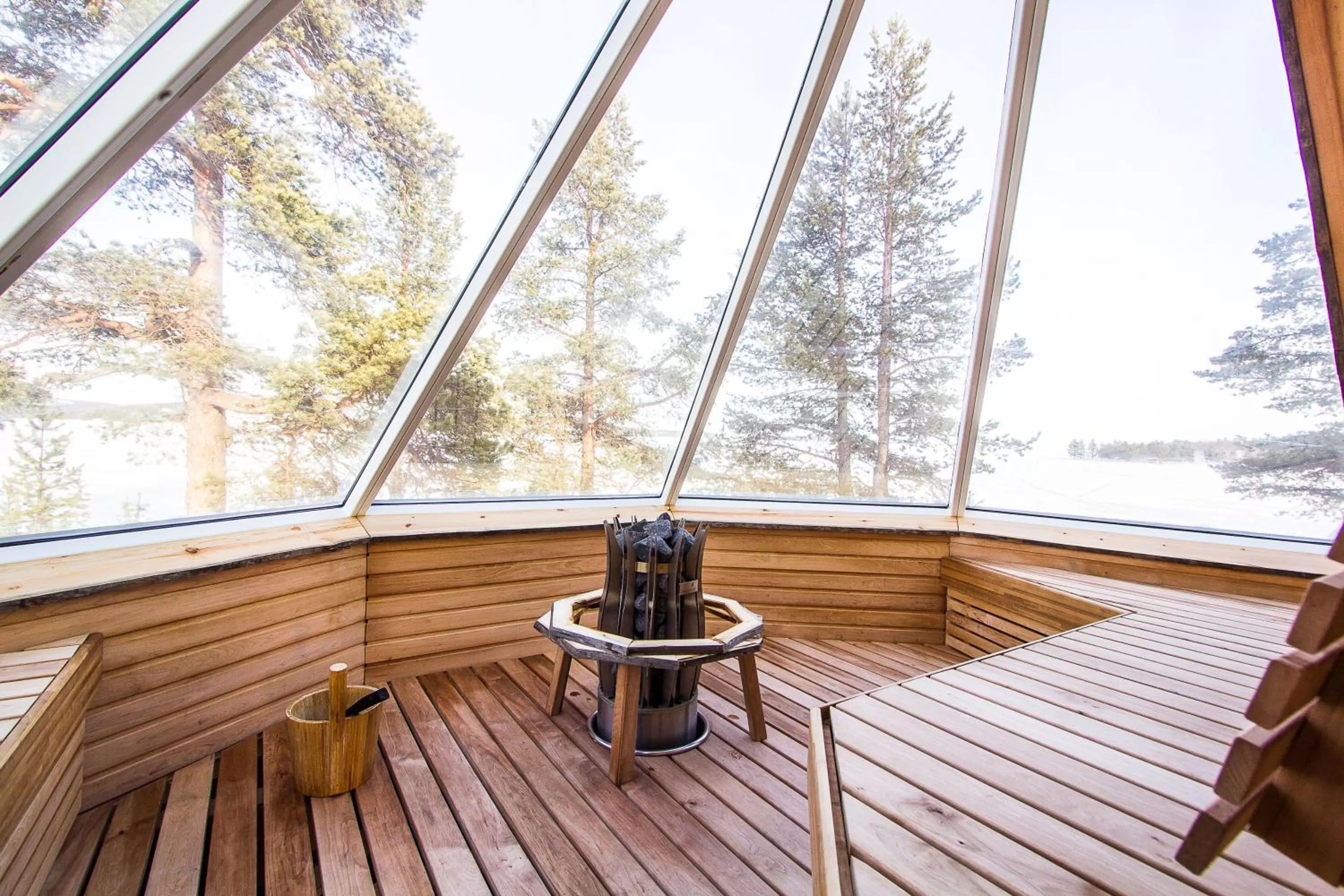 Sauna in Wilderness Hotel Inari & Igloos