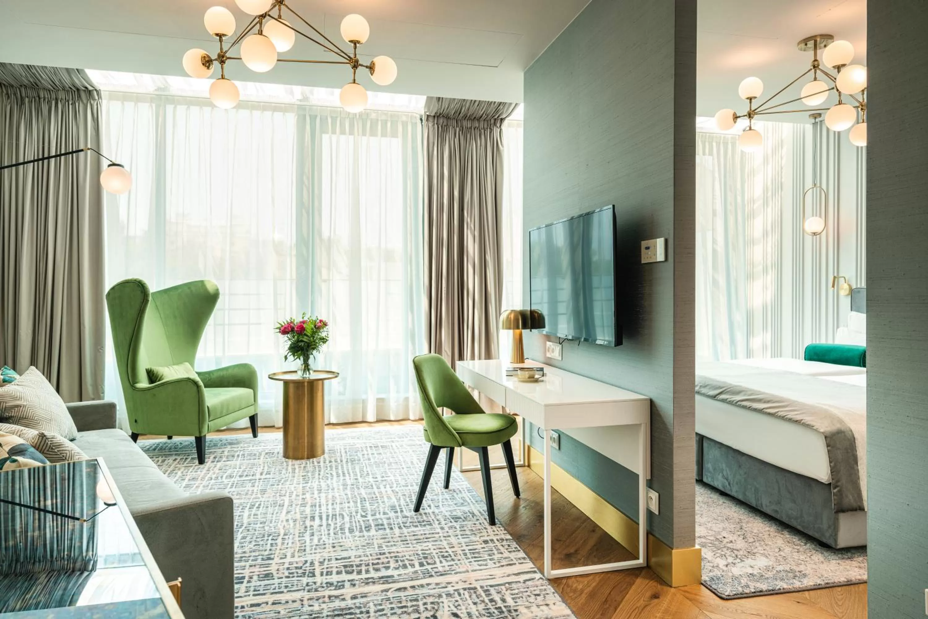 Photo of the whole room, Bed in Hotel Ferreus Modern Art Deco