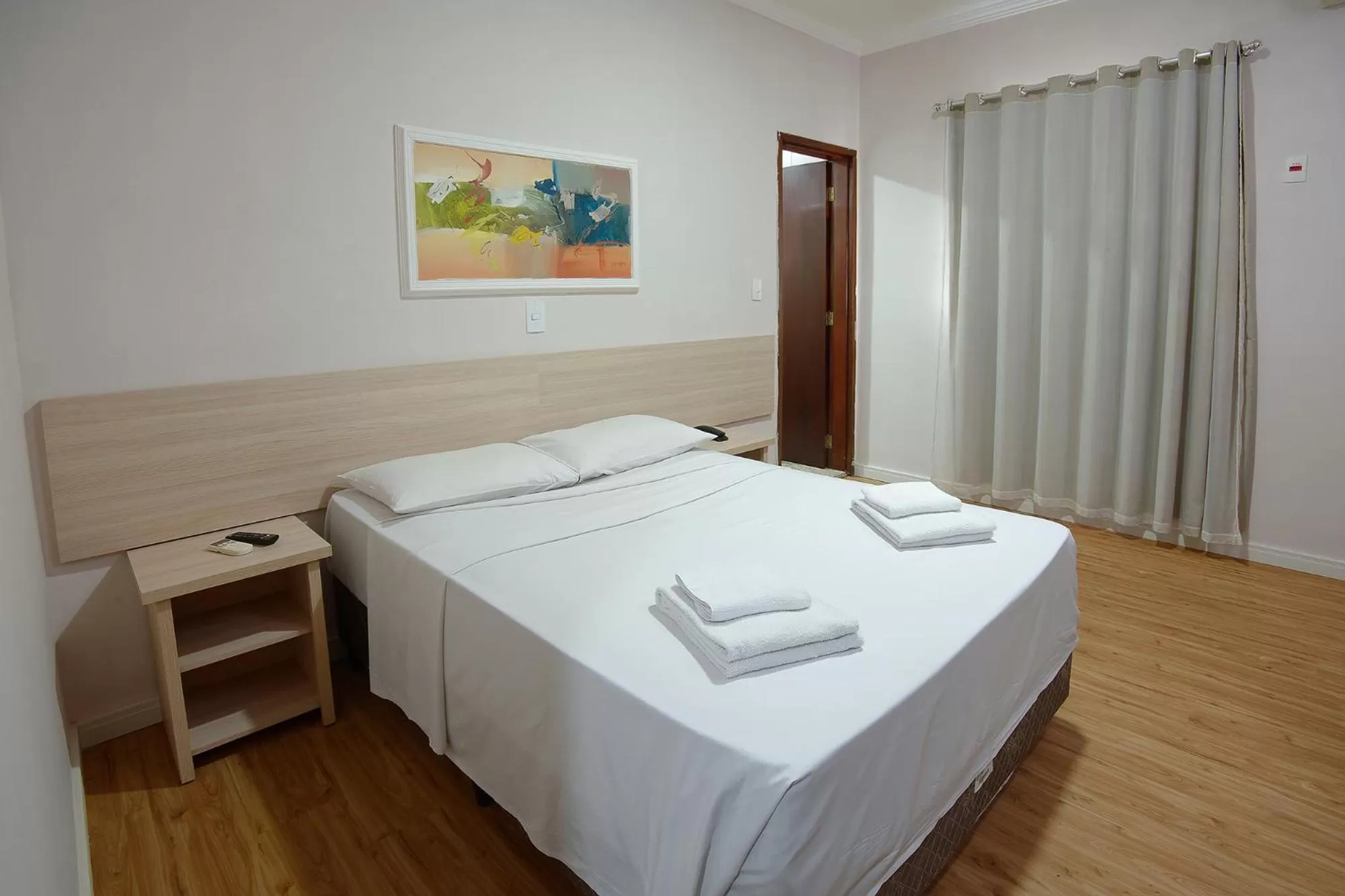 Bed in Fênix Hotel Campinas