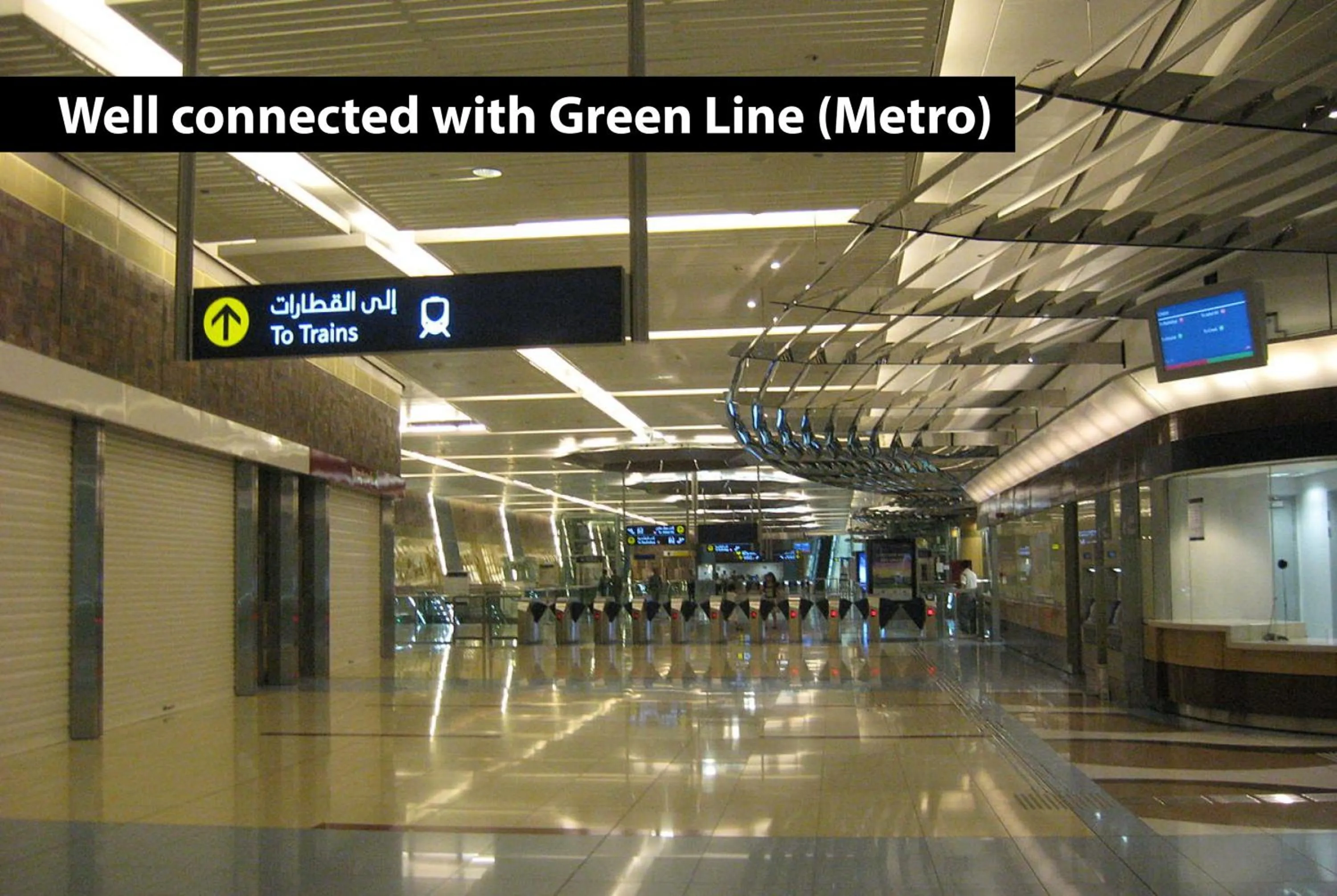 Nearby landmark in Fortune Plaza Hotel, Dubai Airport