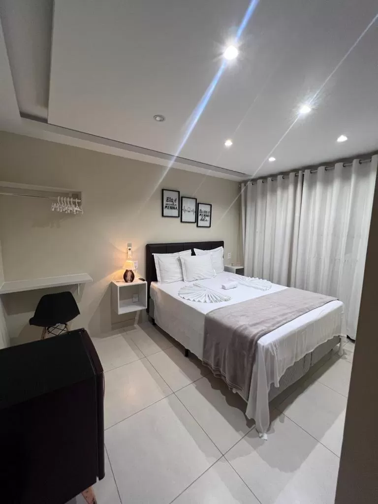 Bed in Pousada Arraial Tropical