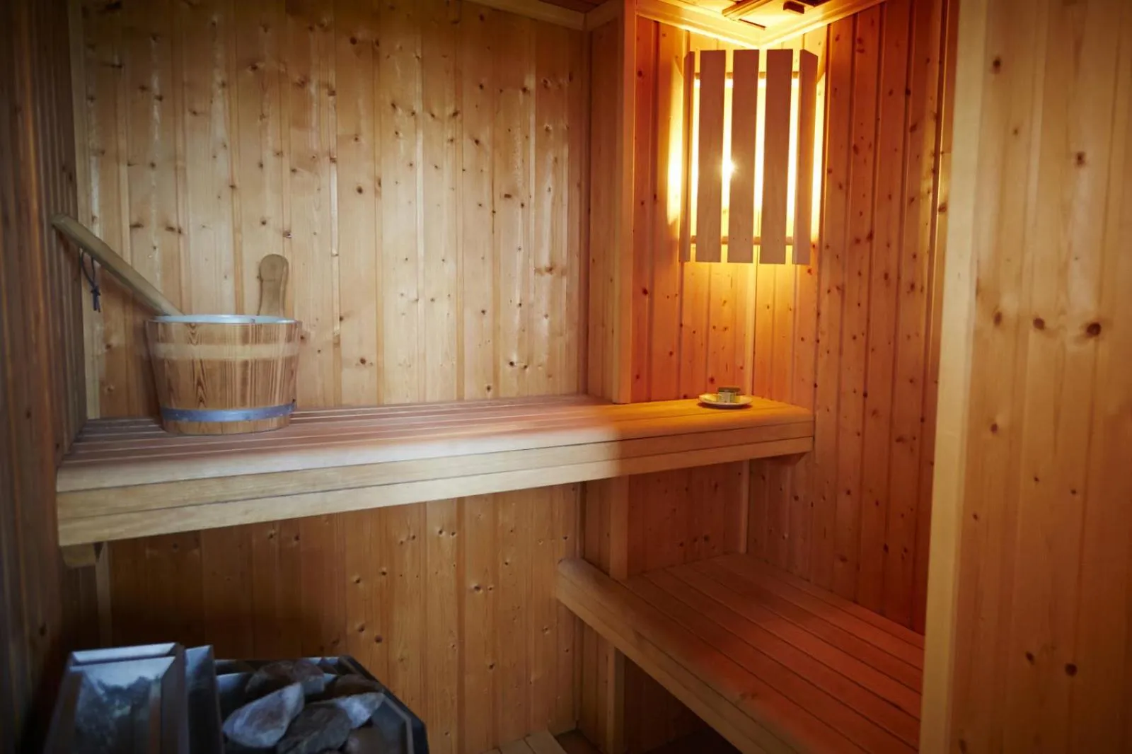 Sauna in Le Clos Champel Hôtel Restaurant Logis