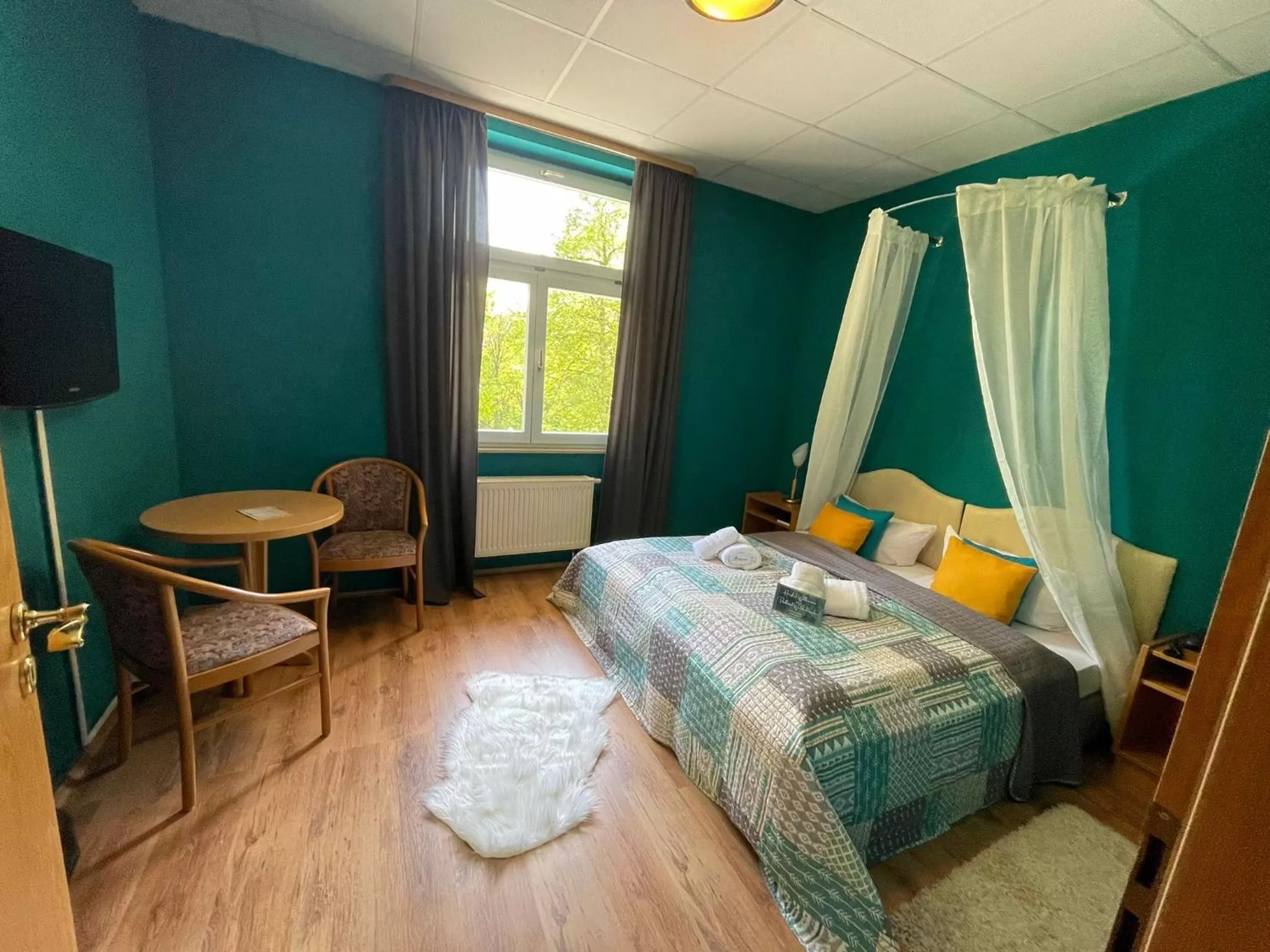 Bedroom, Bed in Parkhotel Waldschlösschen