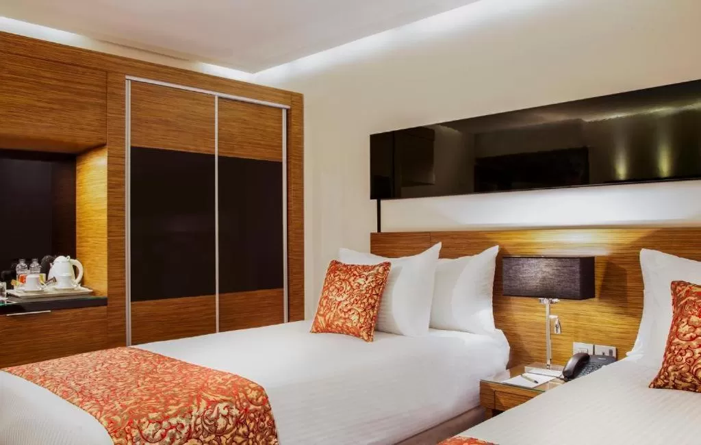 Bed in Harir Palace Hotel