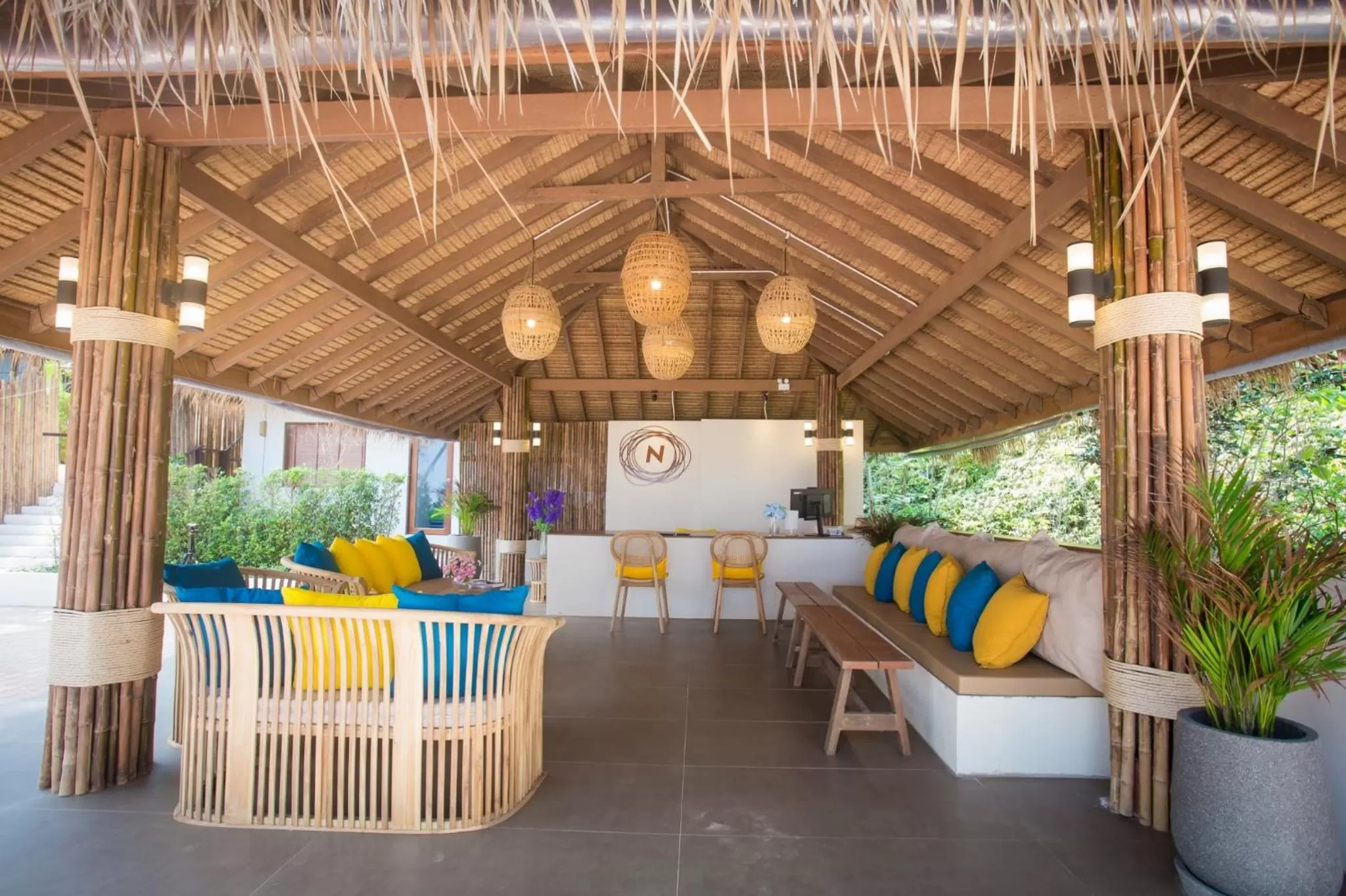 Lobby or reception in The Nest Private Beach Resort