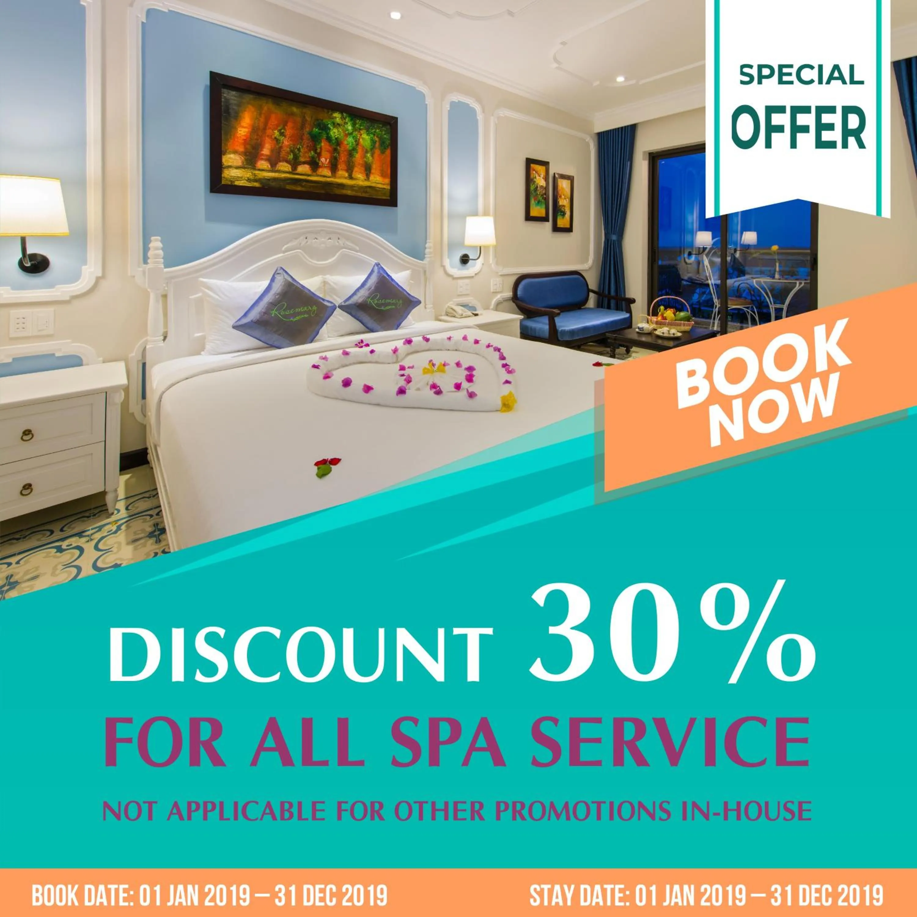 King Suite with Balcony and Pool View in Hoi An Rosemary Boutique Hotel & Spa