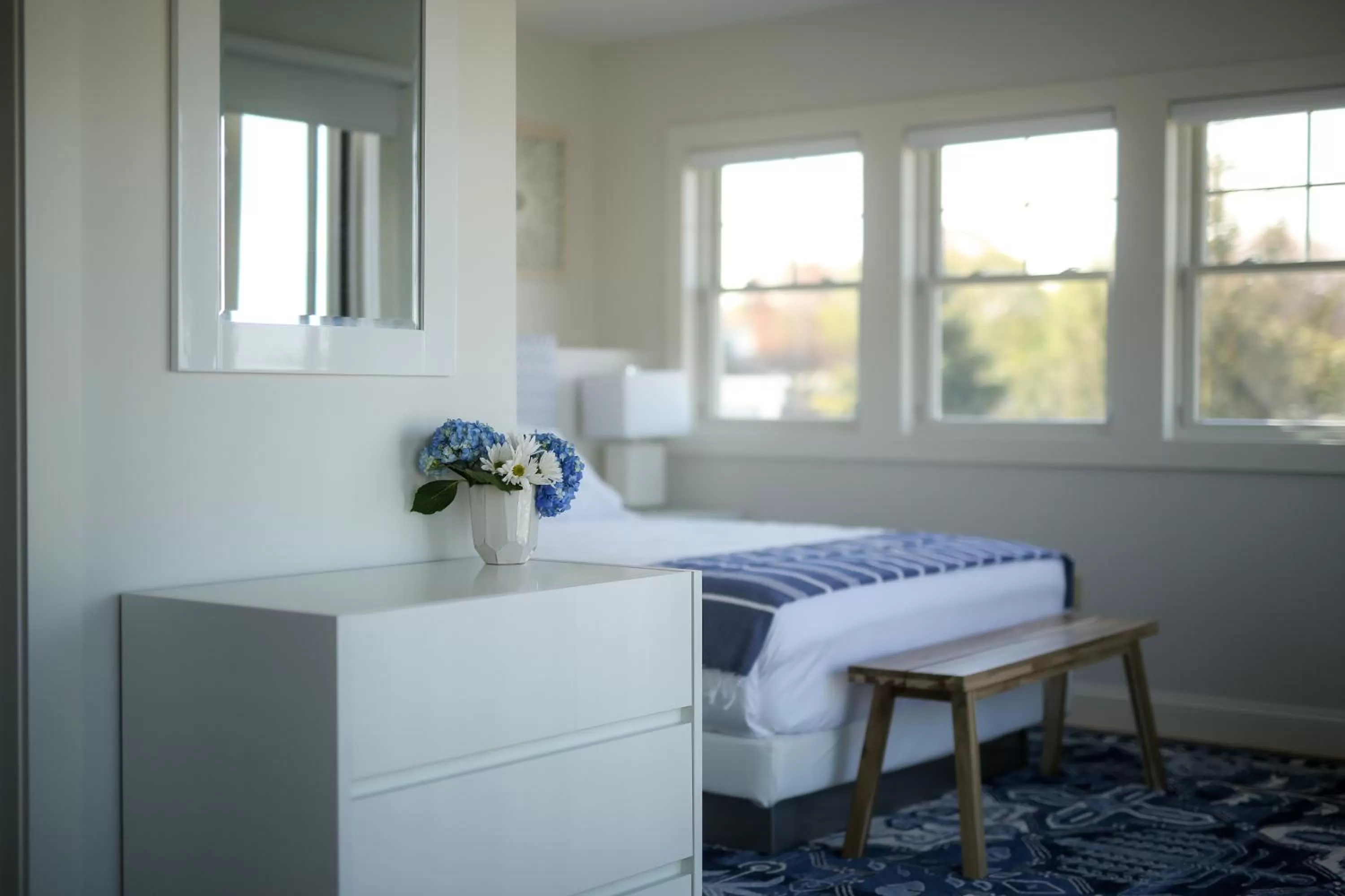 Bed in The Sea Breeze Inn