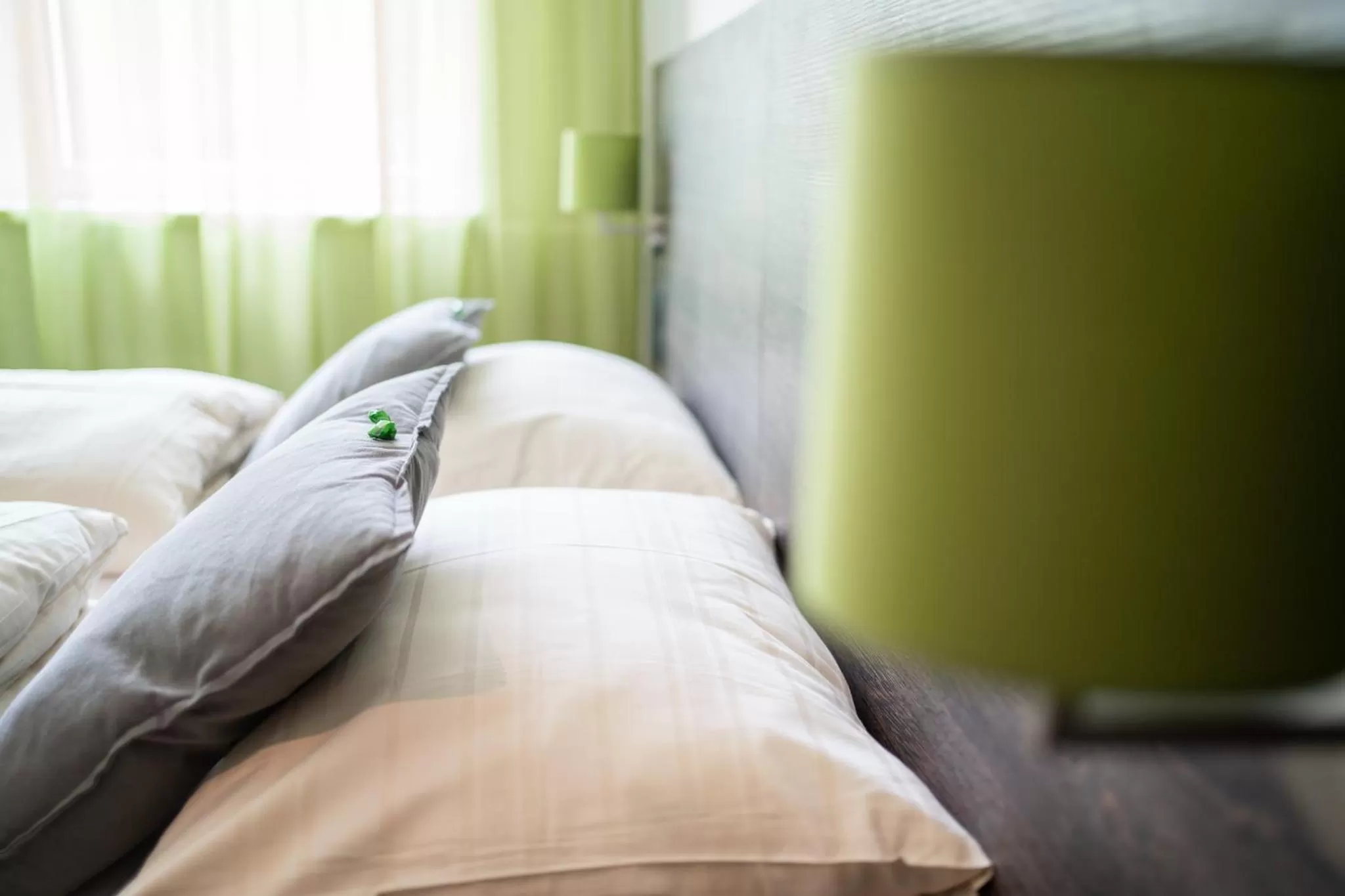 Decorative detail, Bed in eee Hotel Liezen
