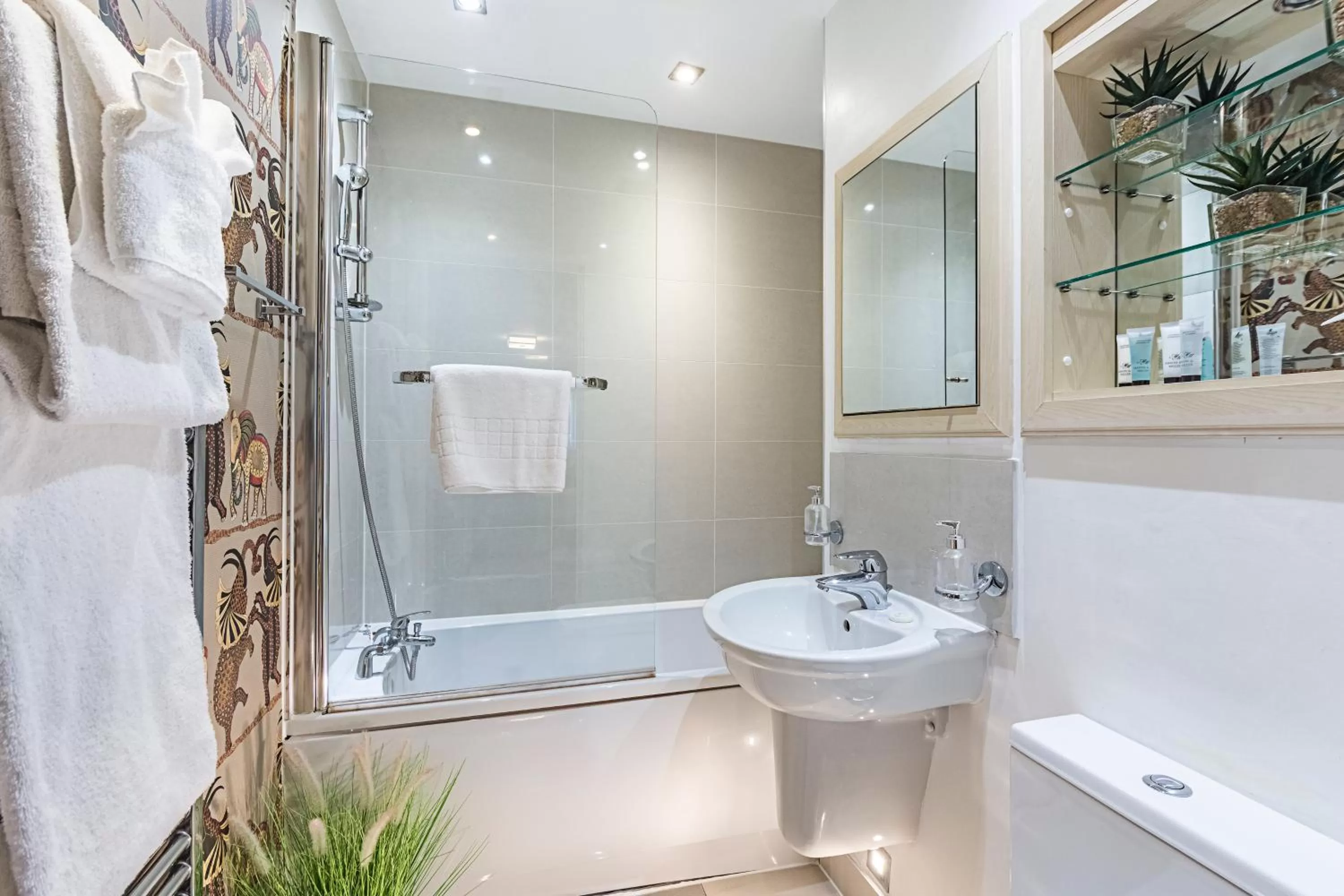 Shower in Canary Wharf - Luxury Apartments