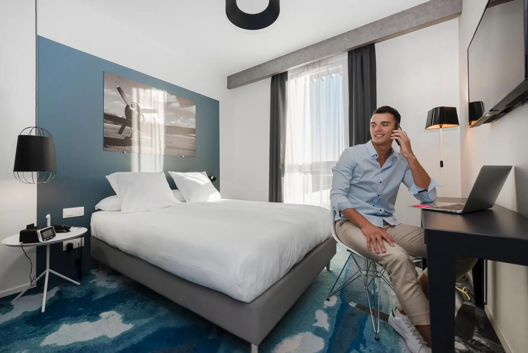 Bedroom, Bed in Najeti Hôtel Lille Nord