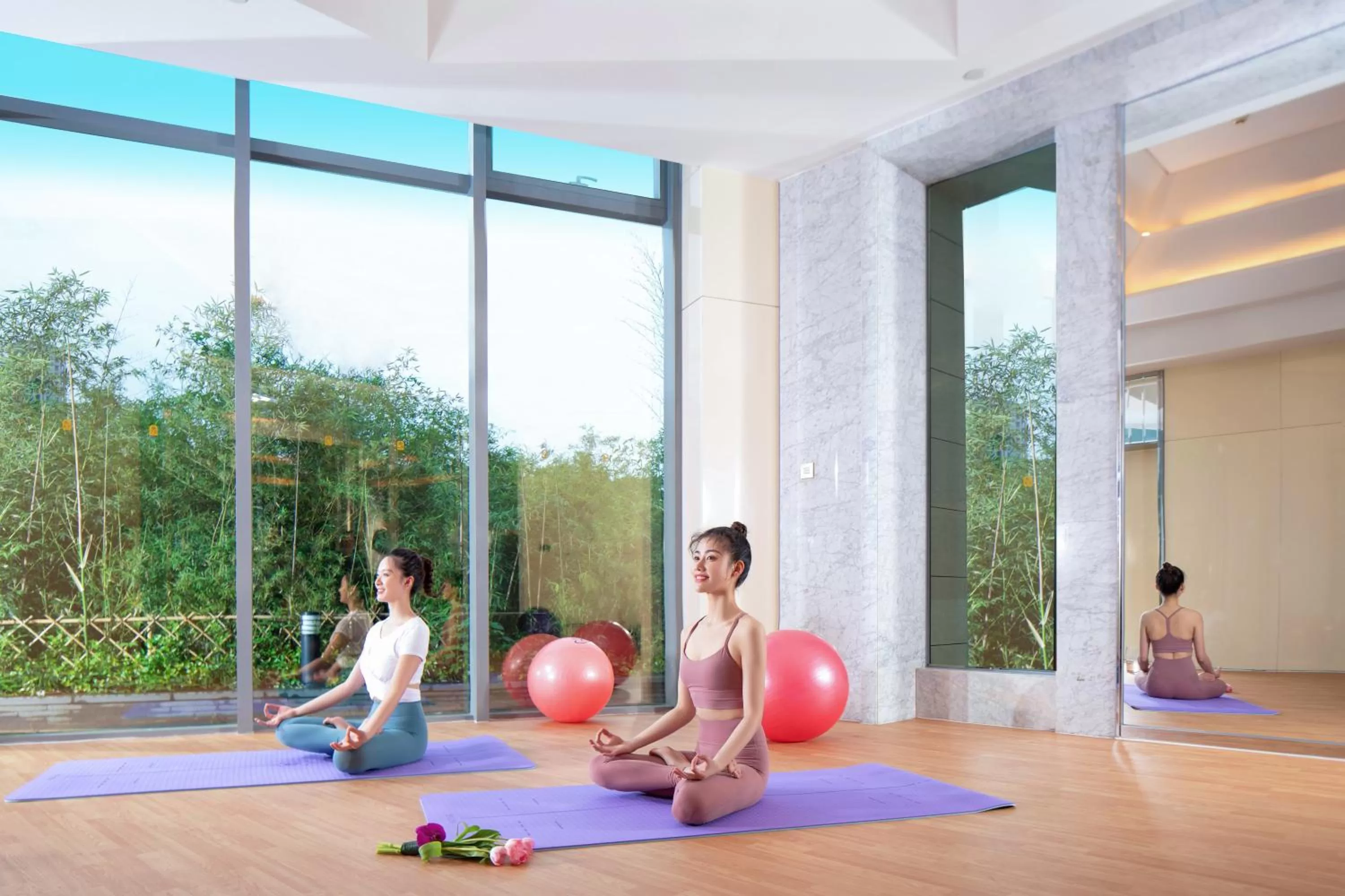 Fitness centre/facilities in Pan Pacific Serviced Suites Ningbo