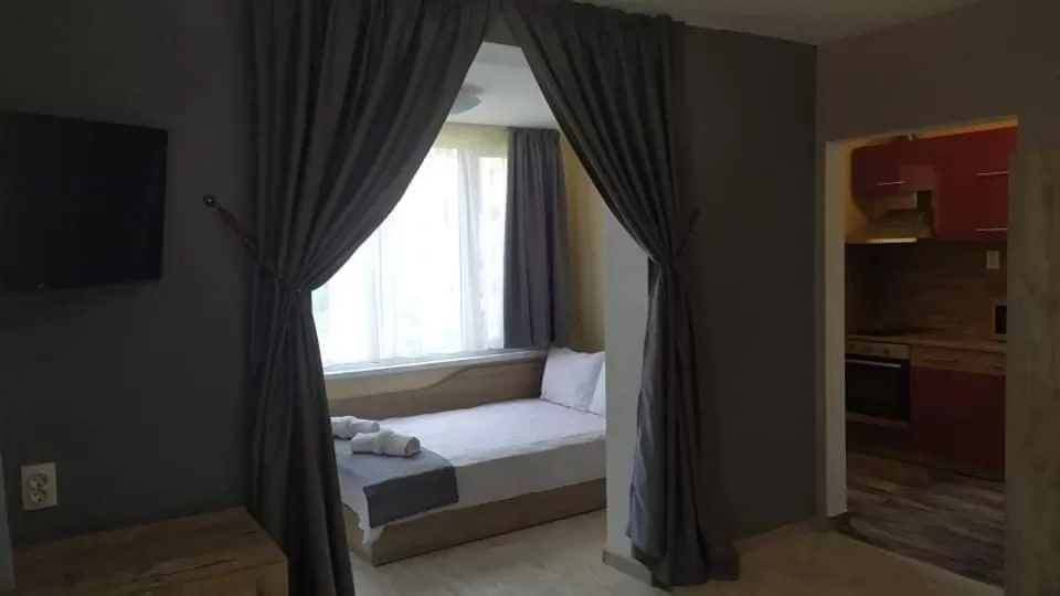 Bed in Family Hotel Malibu