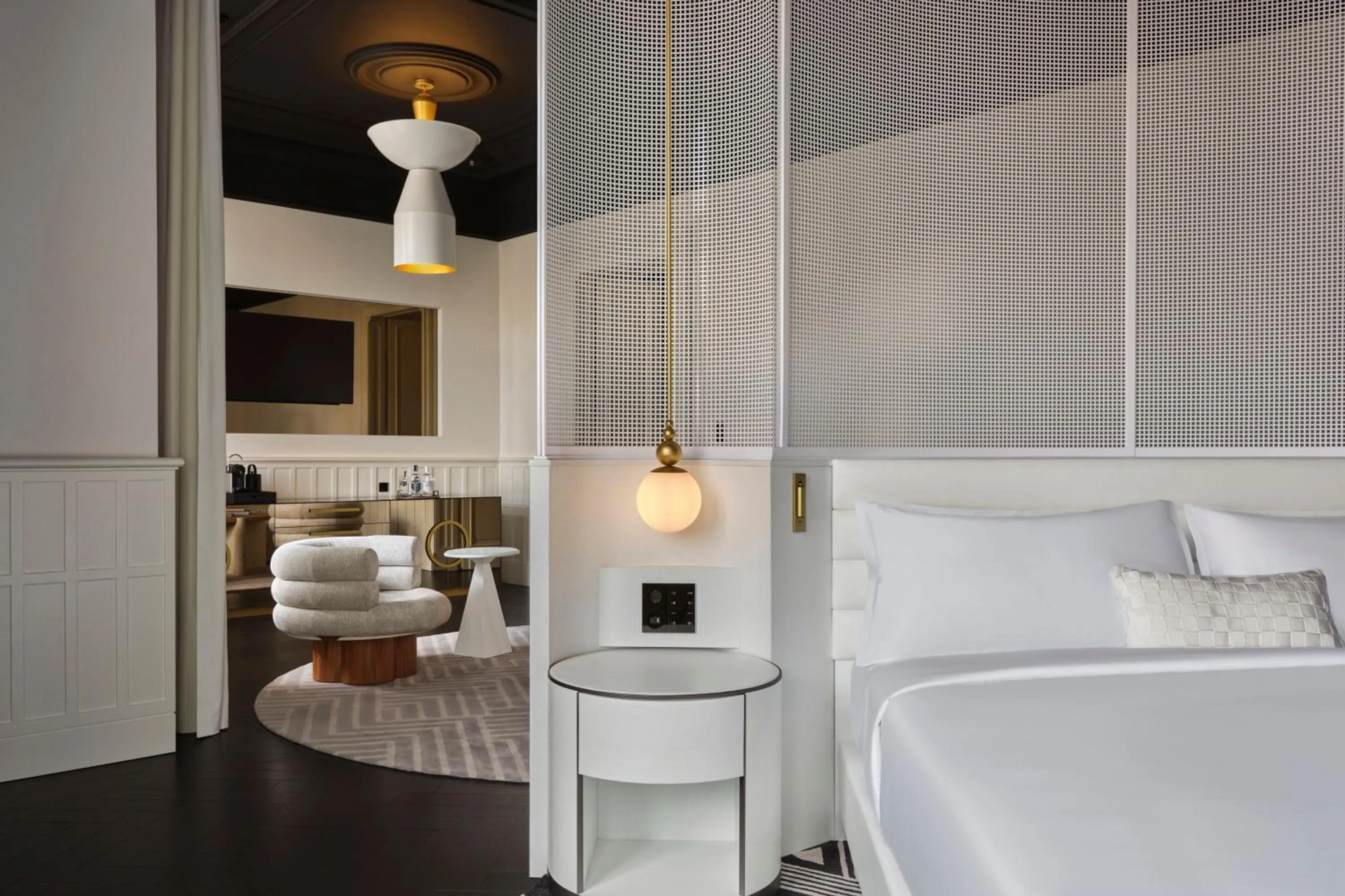 Photo of the whole room, Bed in W Budapest