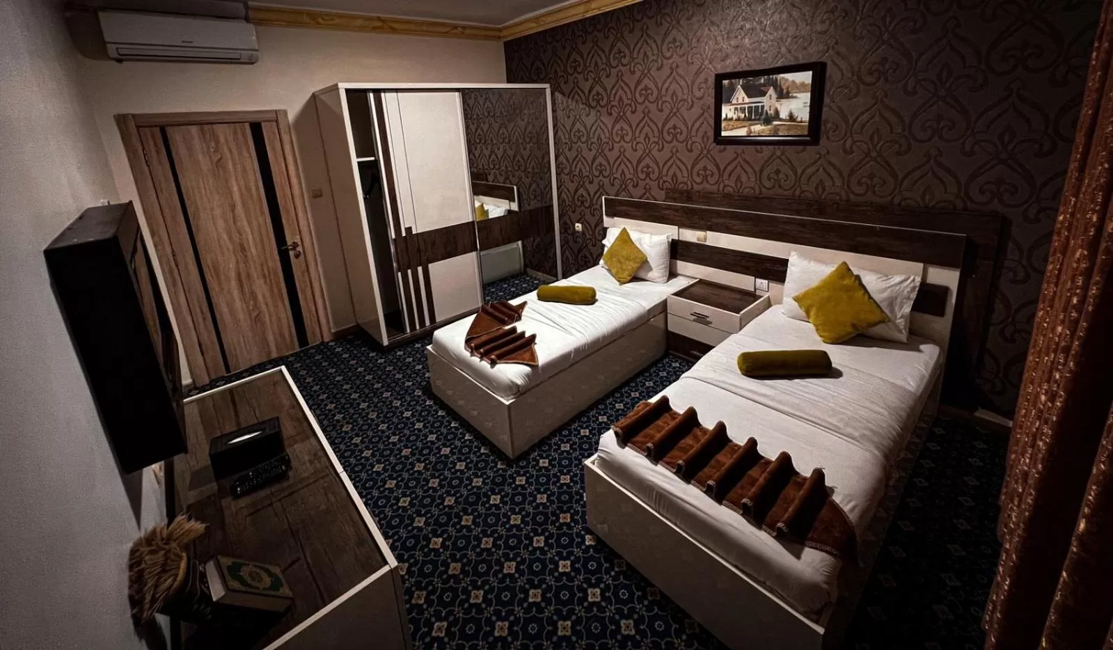 Bed in Balcony Hotel