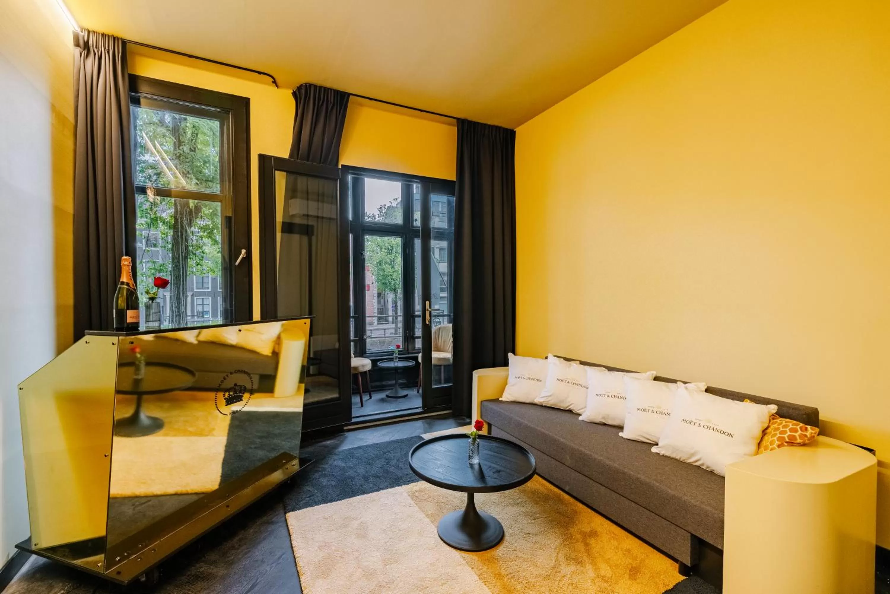 Seating area in SUPPER Hotel