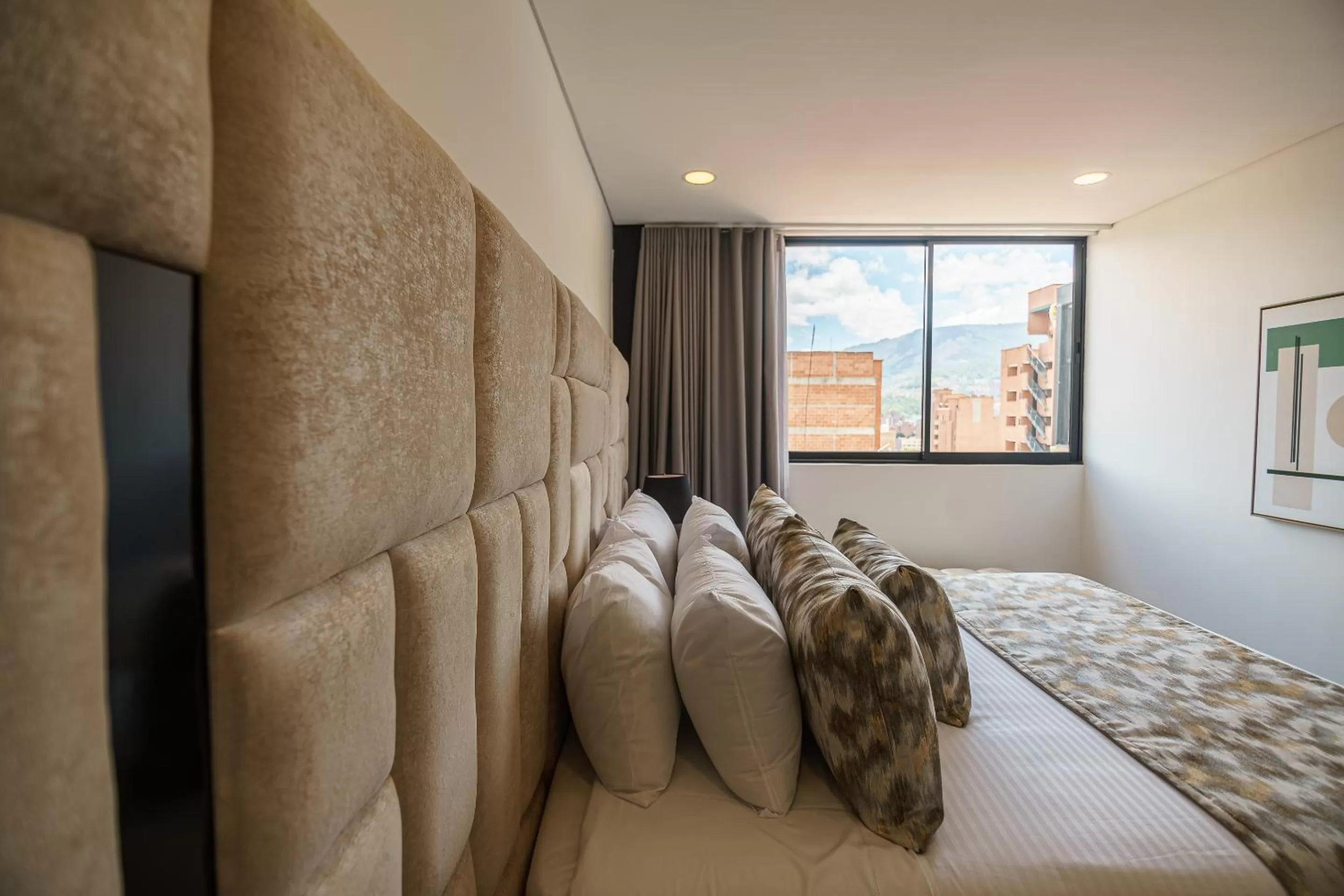 View (from property/room), Bed in First Class Hotel