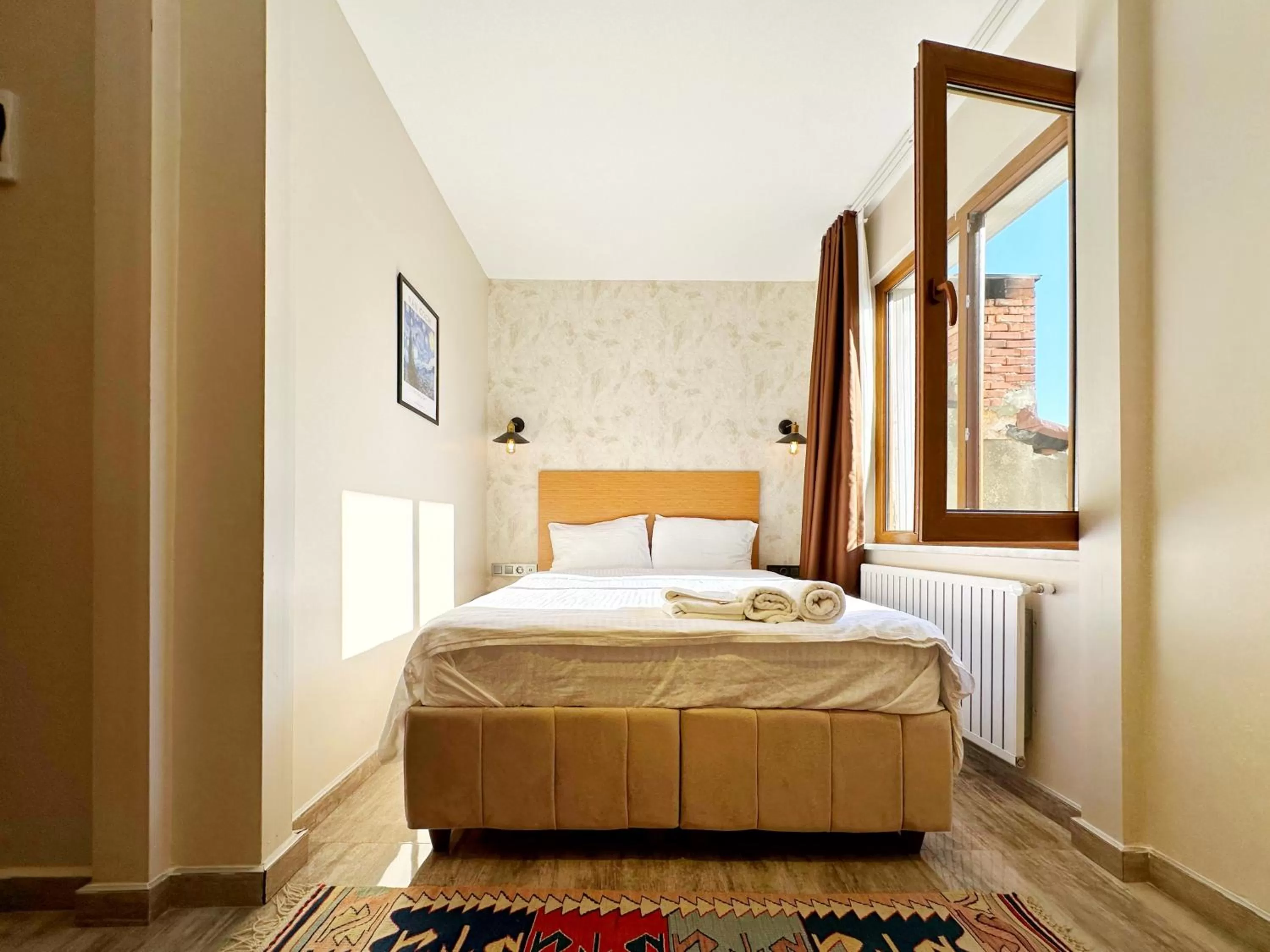 Bed in Sultan Pier Hotel