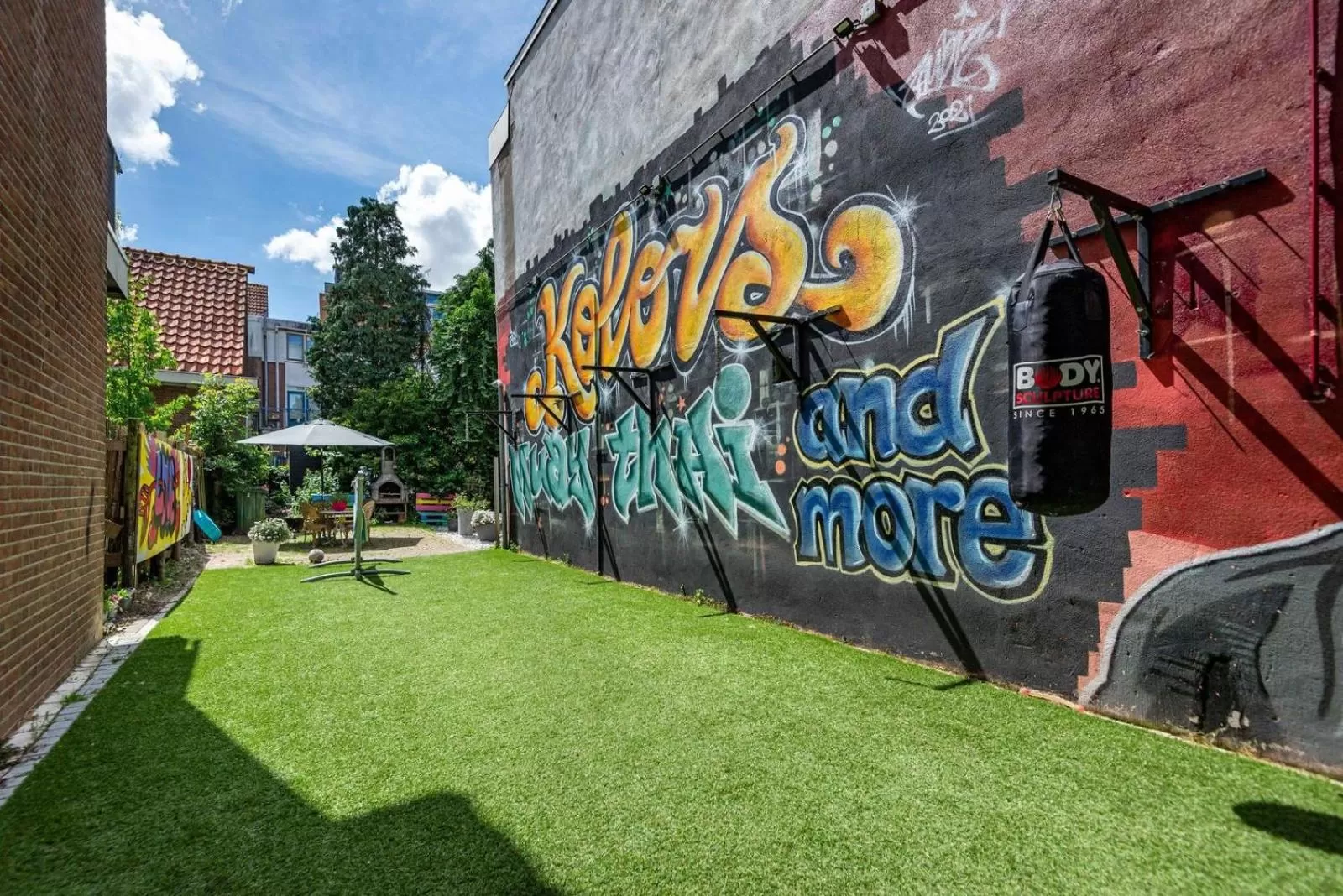 Garden view in The Diesel Bed and Breakfast