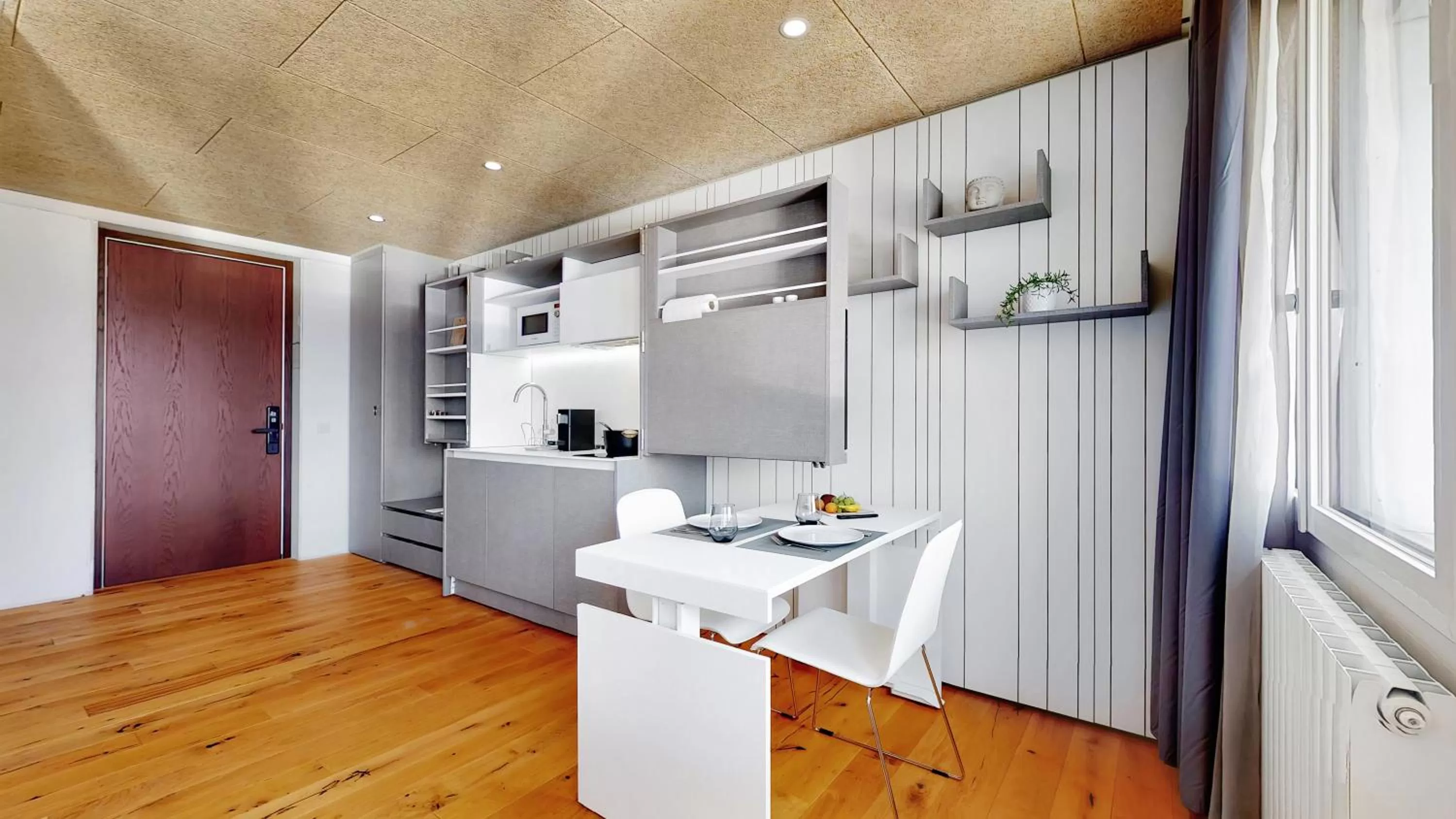 Kitchen or kitchenette in Evi's Home Hotel & Apartments