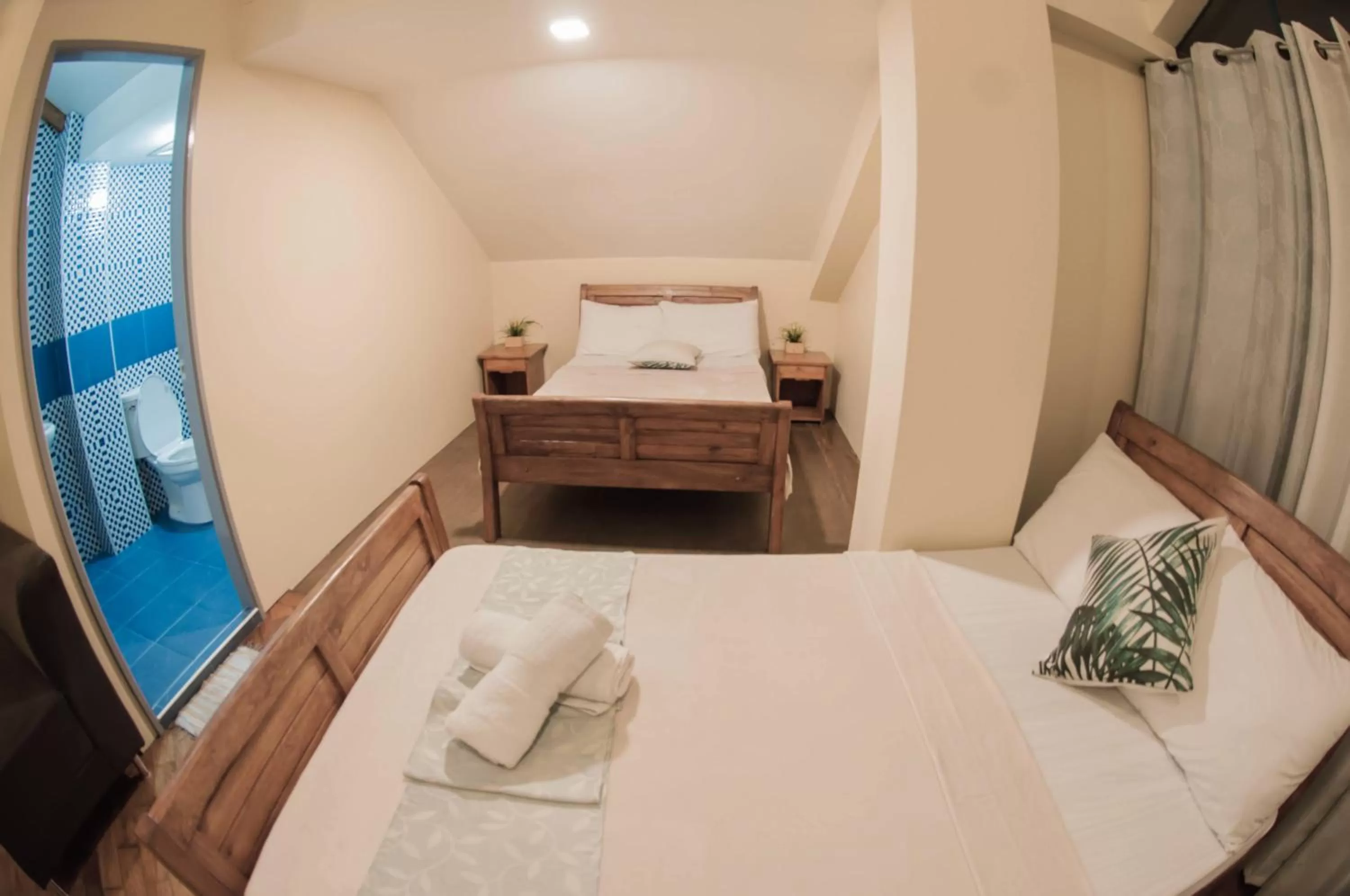 Bed in The Half House by Elmar Cabin