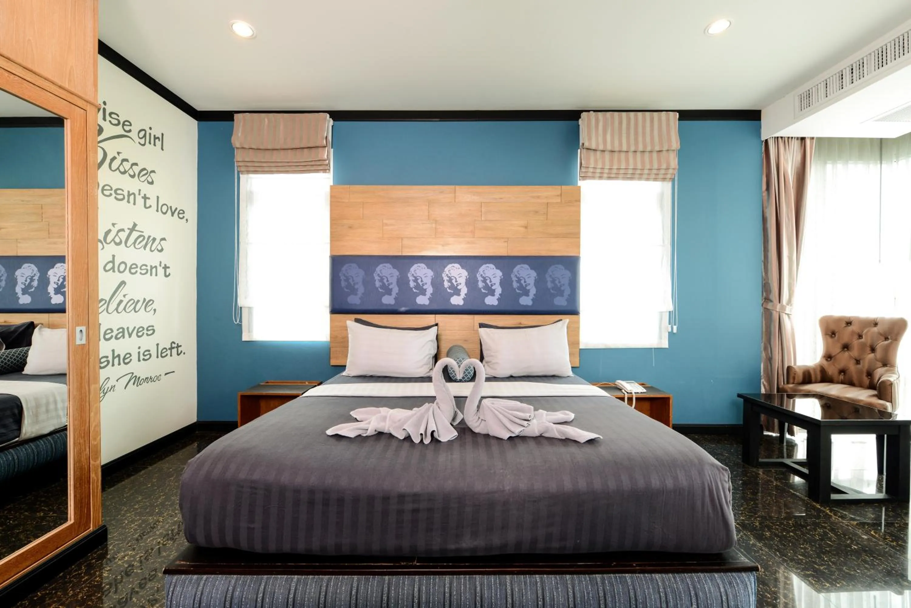 Bed in The River Scene