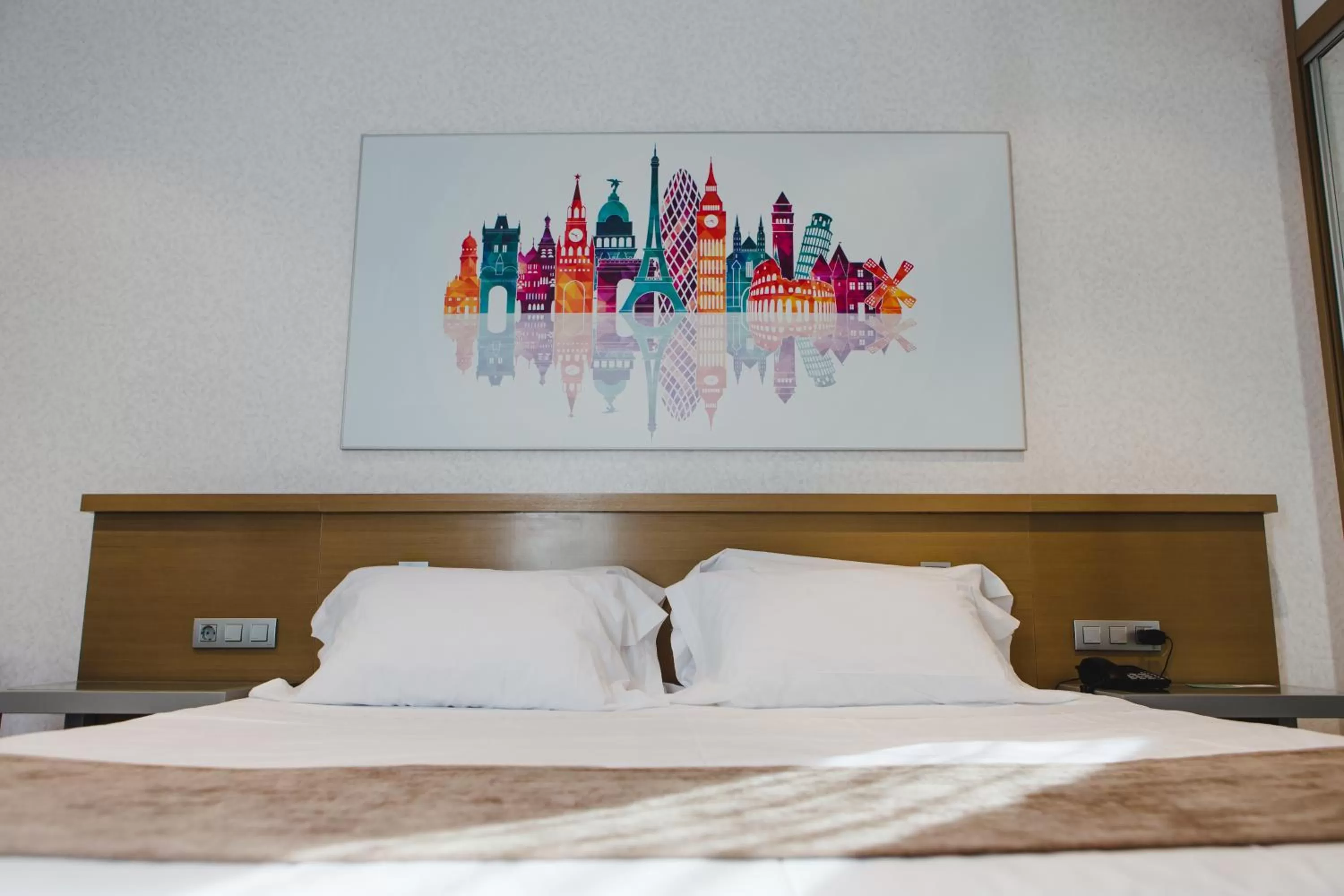 Bed in Hotel Mas Camarena