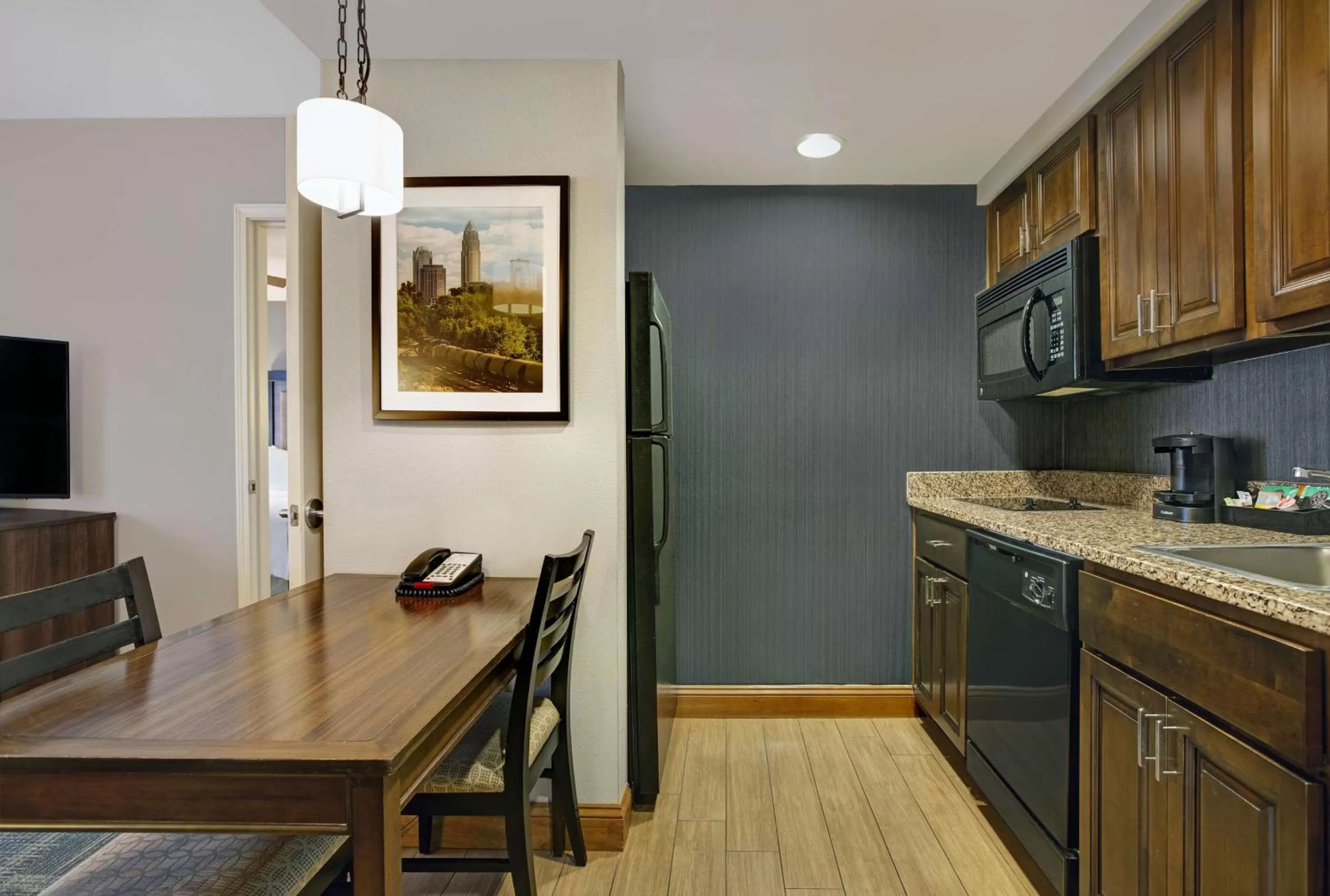 Kitchen or kitchenette in Homewood Suites Charlotte Ayrsley