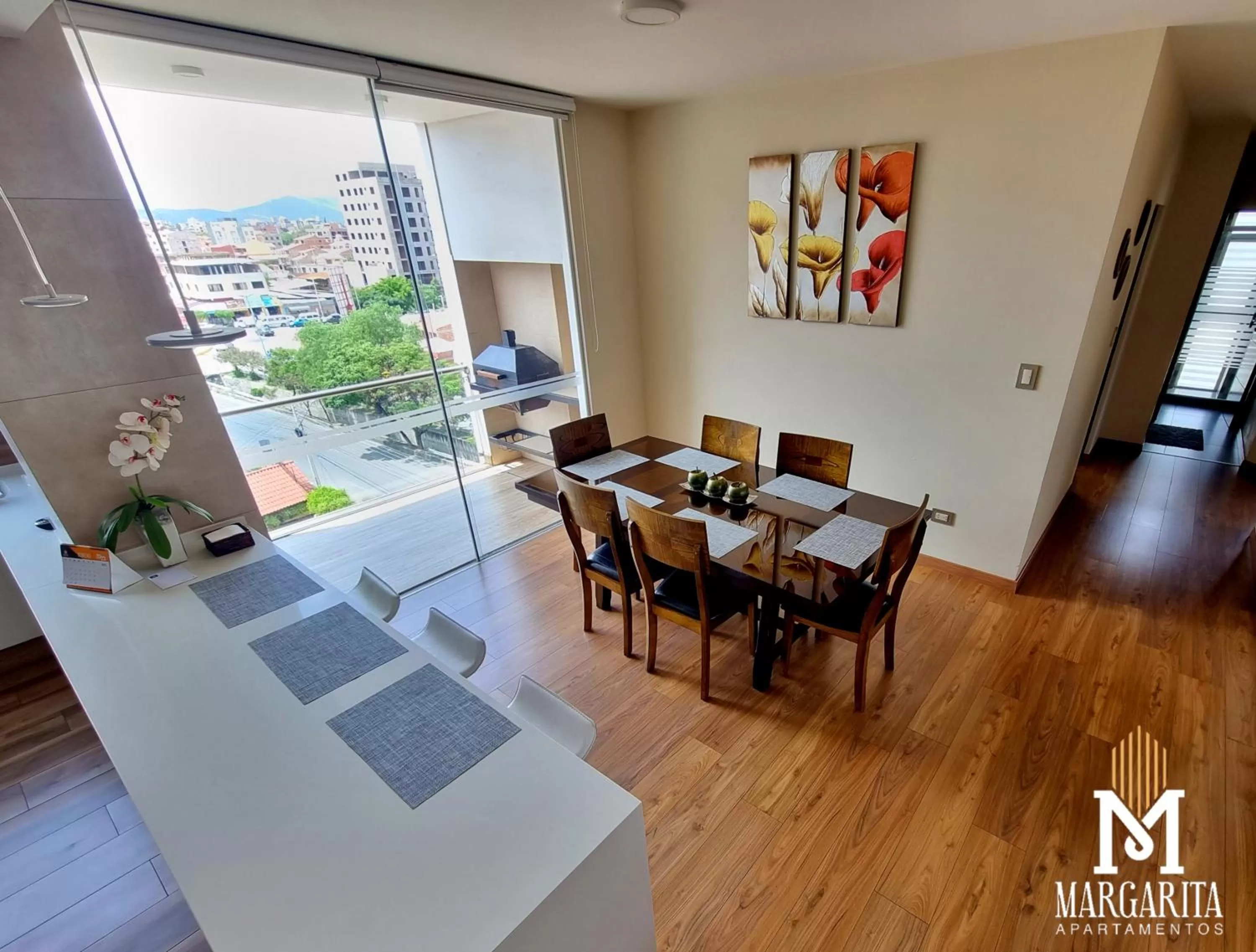 Balcony/Terrace, Dining Area in Margarita Apartamentos
