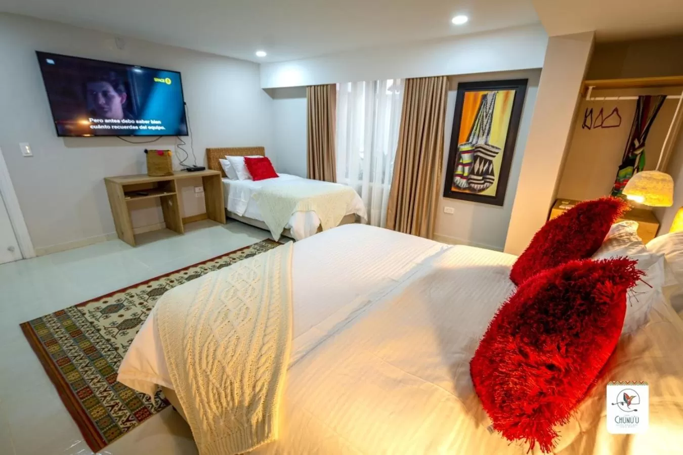 Bed in Hotel Boutique Casa chunuu Santa Marta