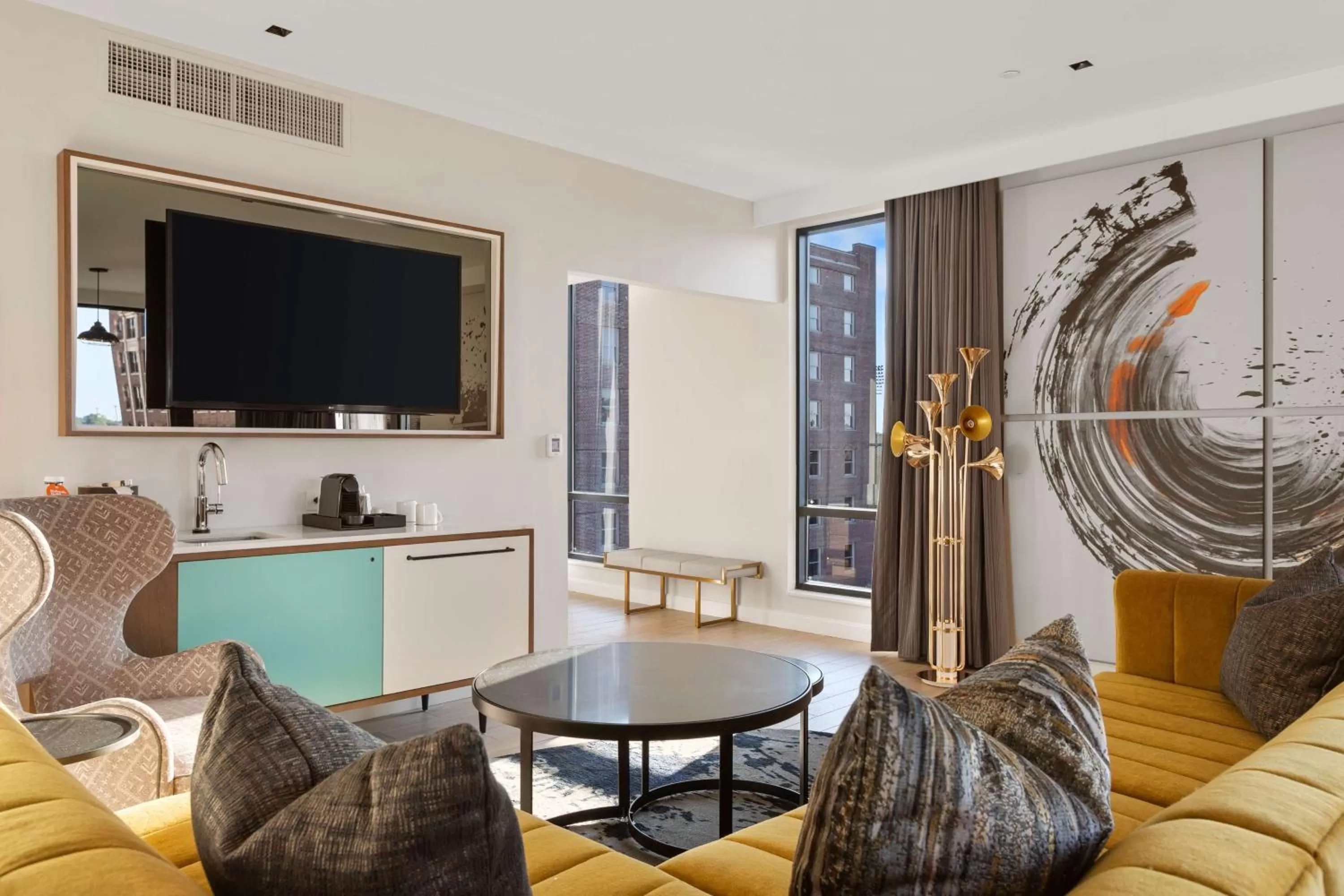 Living room in Canopy By Hilton Memphis Downtown