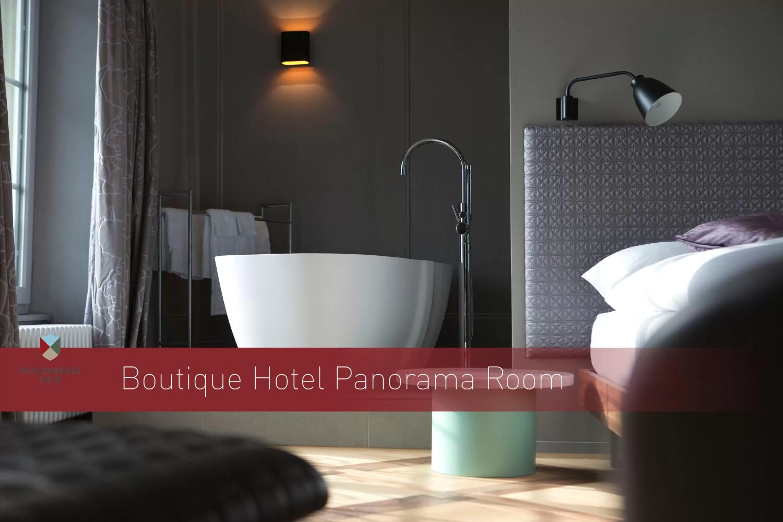 Photo of the whole room, Bed in Boutique Hotel Schlossberg