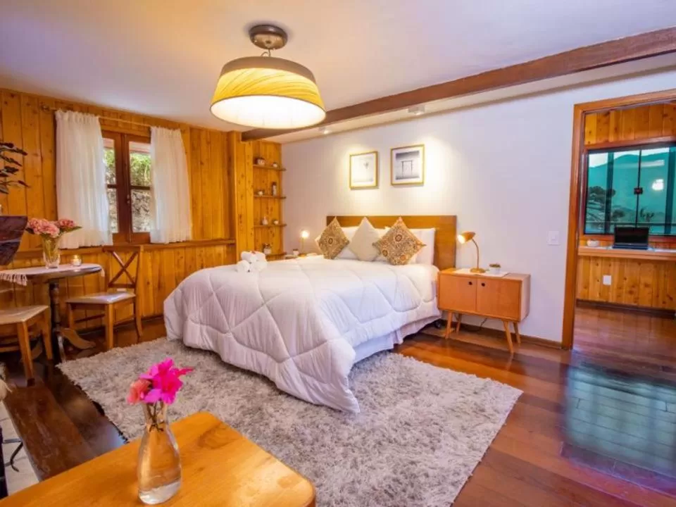 Bed in Pousada Ricanto Amore Mio