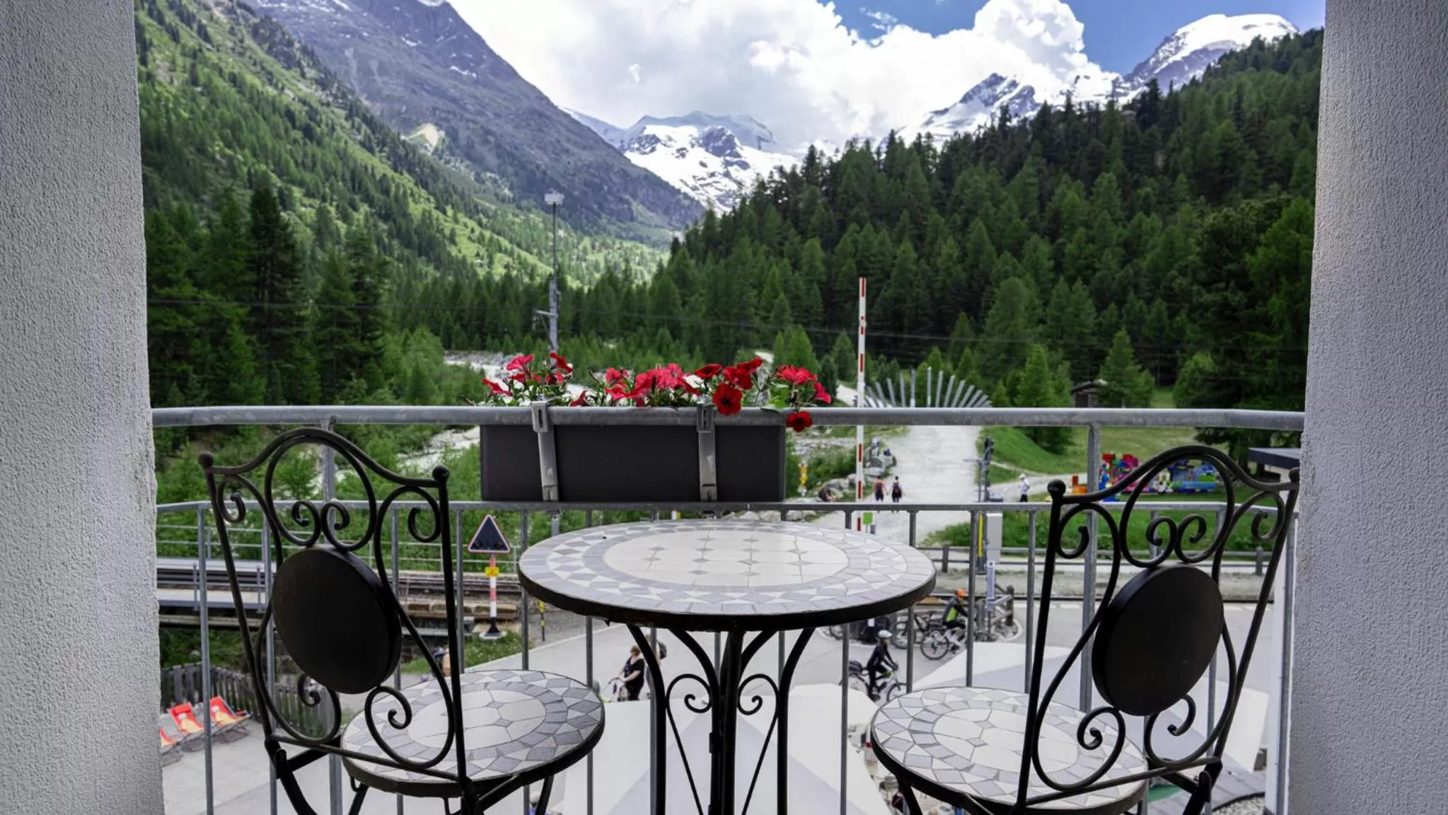 Balcony/Terrace in Hotel Morteratsch