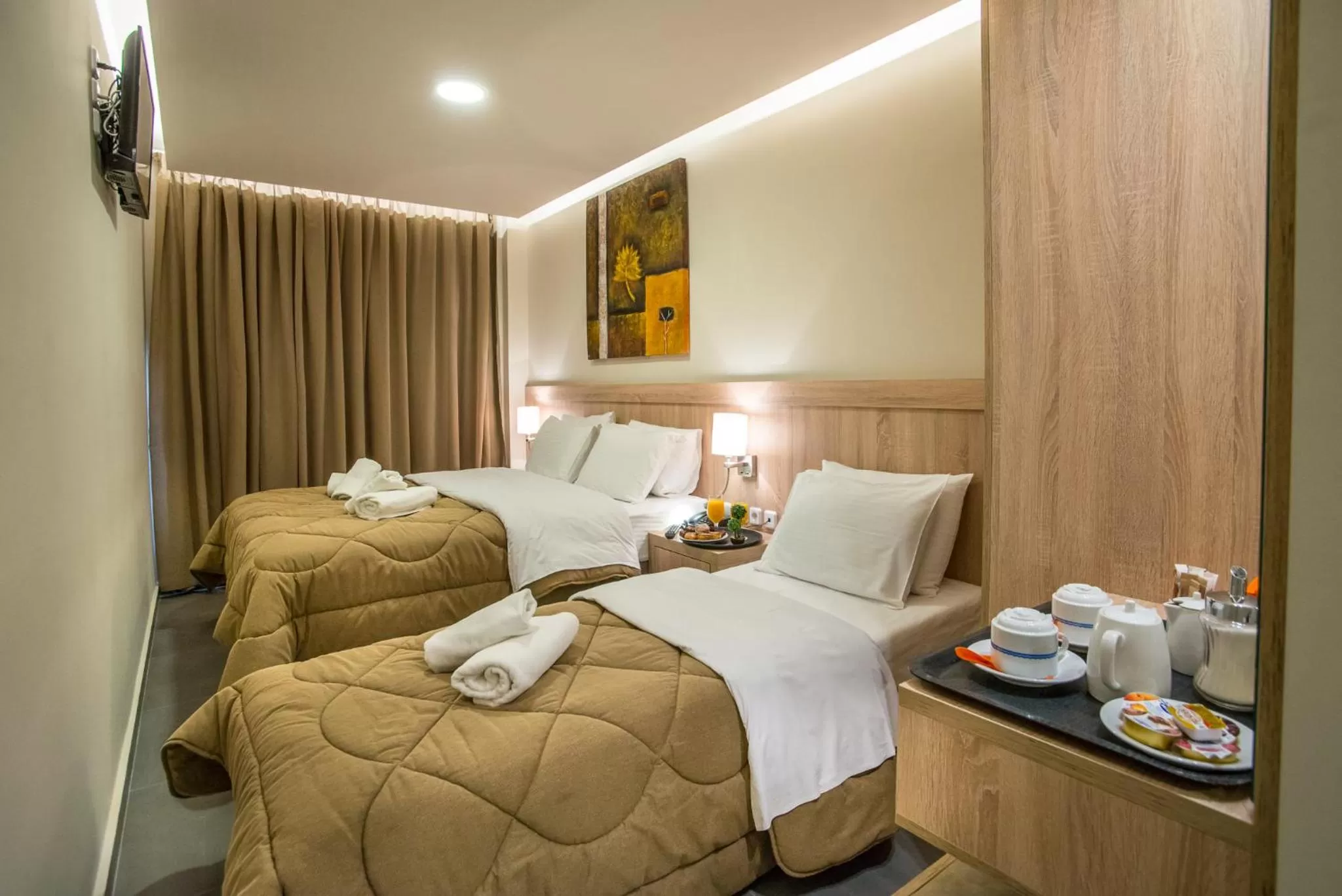 Bedroom, Bed in Argo Hotel Piraeus