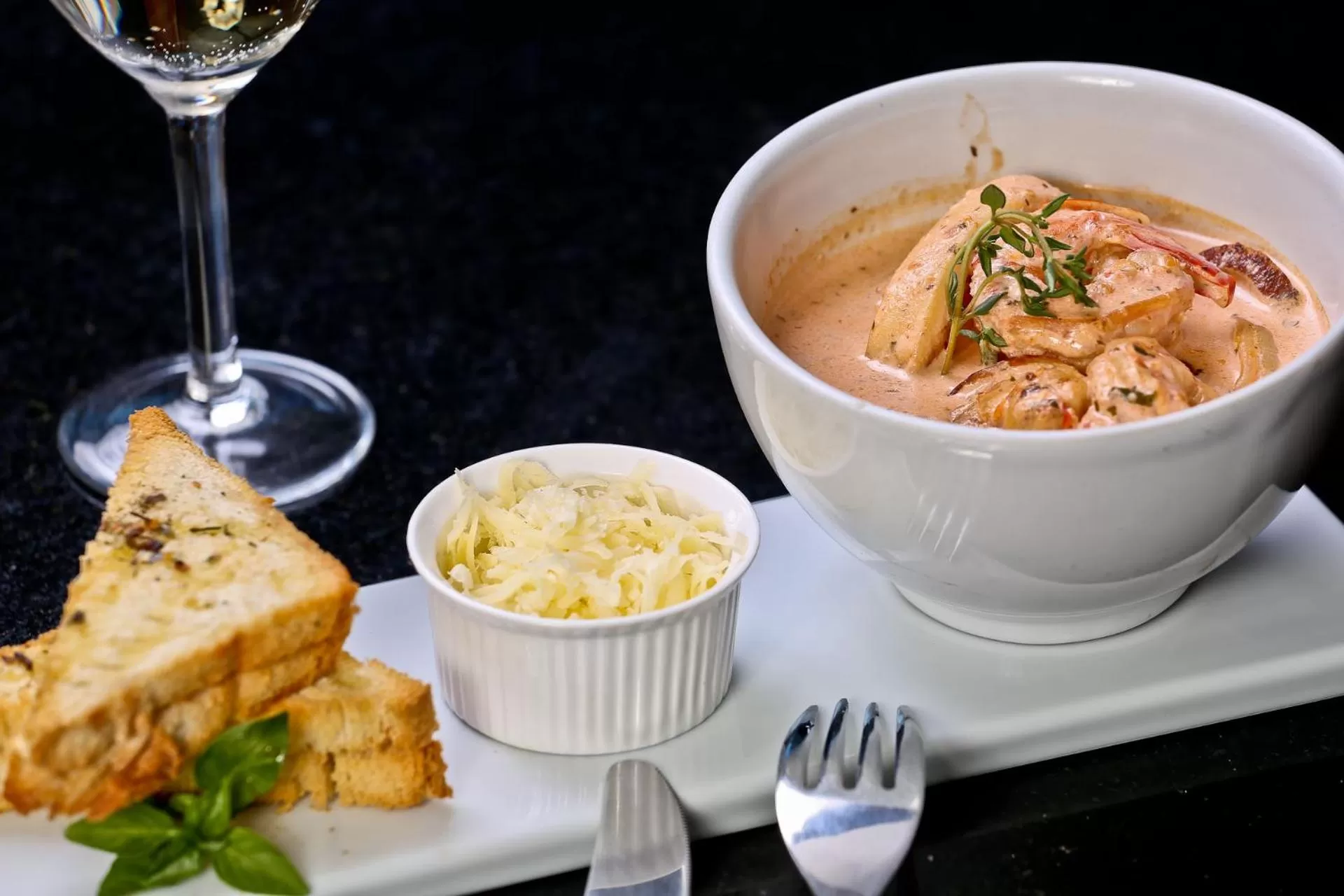 Food close-up in Sandri Palace Hotel