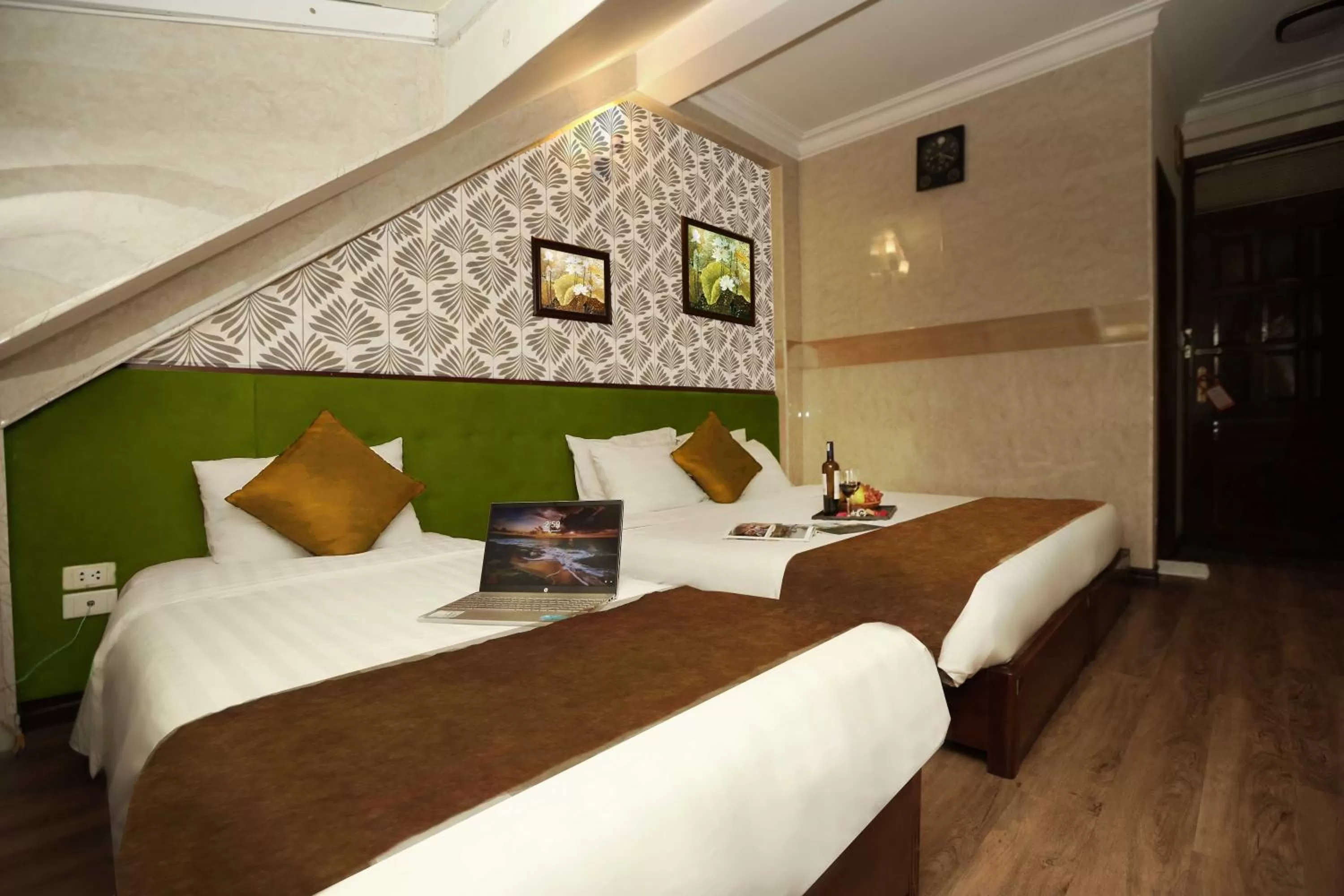 Bed in Hanoi Golden Lotus Hotel & Spa