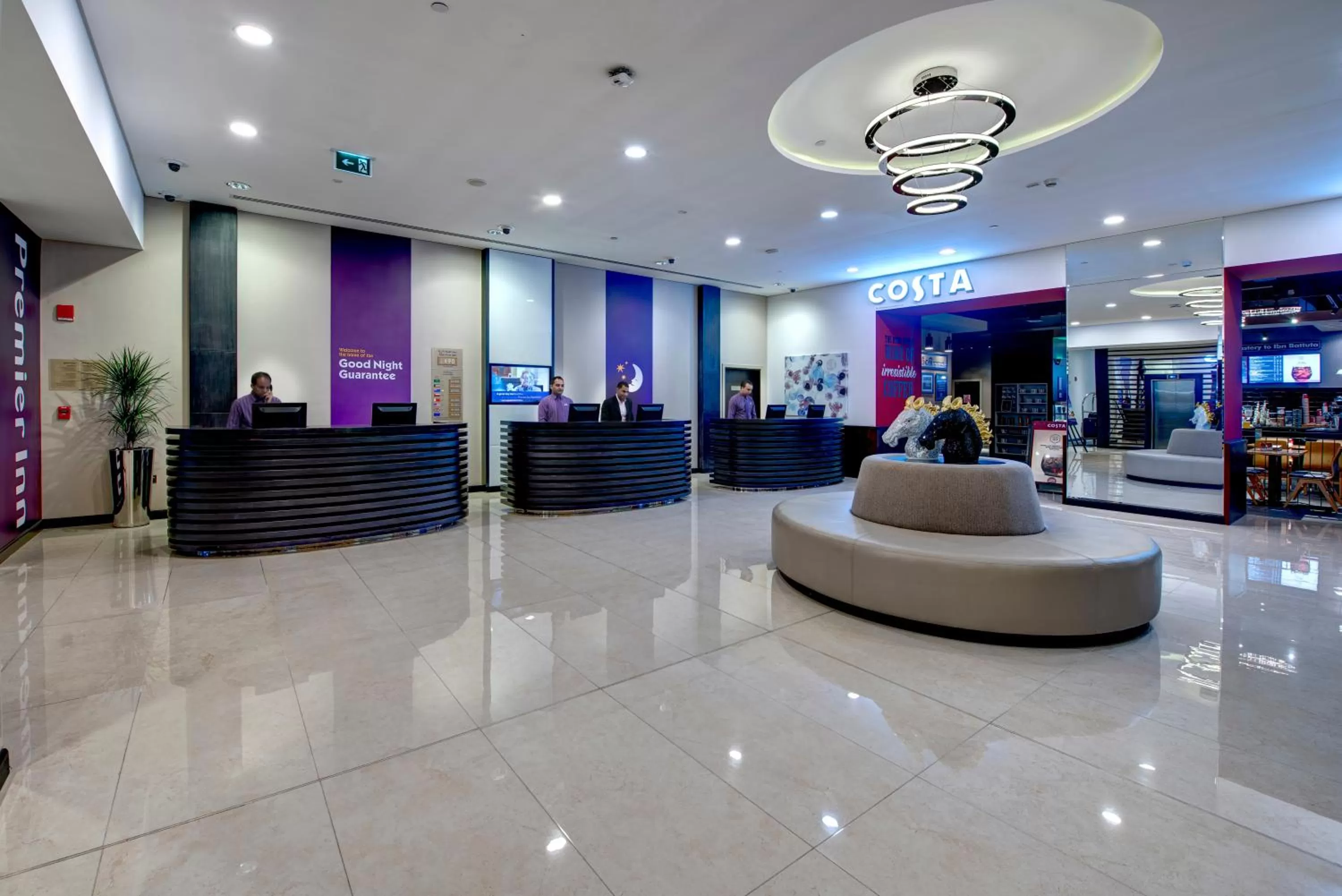 Lobby or reception in Premier Inn Dubai Ibn Battuta Mall