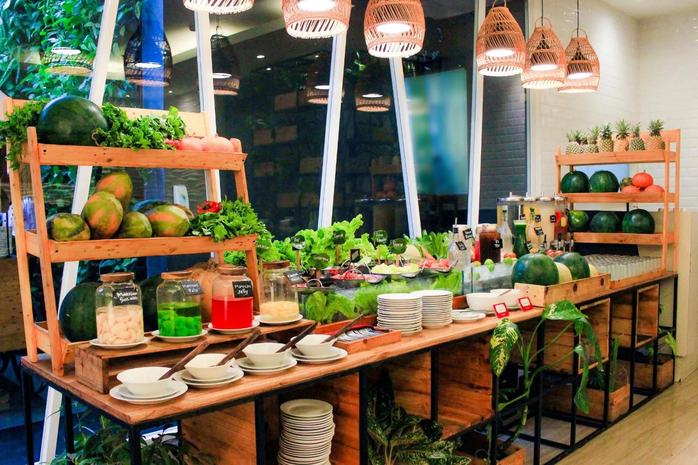 Buffet breakfast in Hotel FortunaGrande Malioboro Yogyakarta