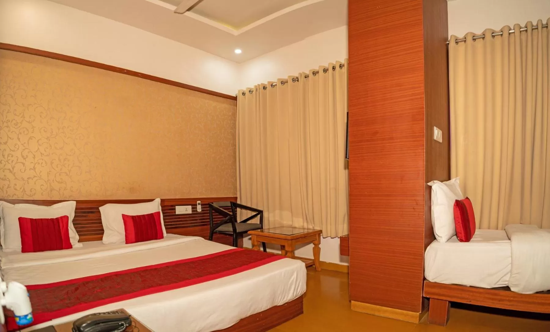 Bed in Uddhav Vilas A Family Hotel