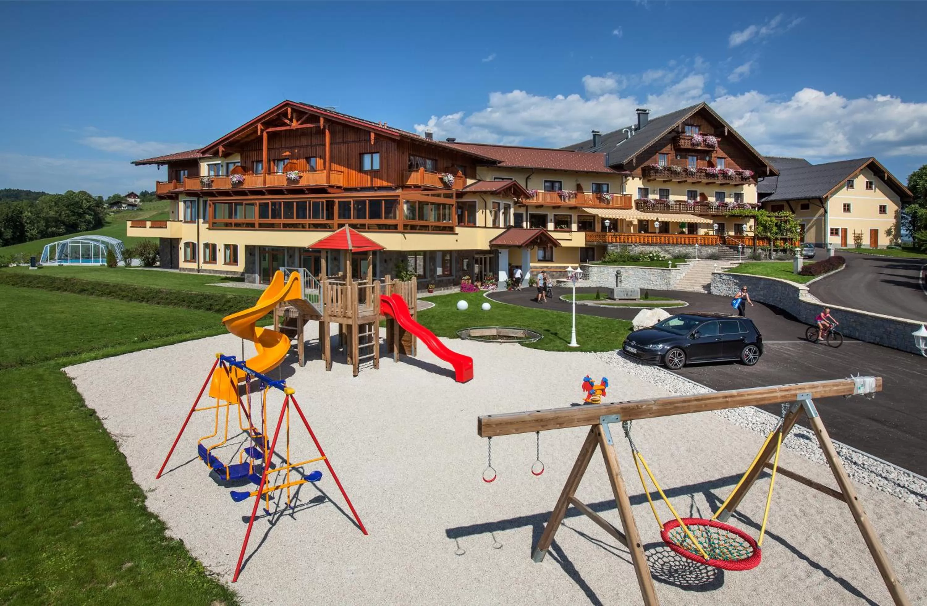 Facade/entrance, Children's Play Area in Panorama Hotel Gasthof Leidingerhof