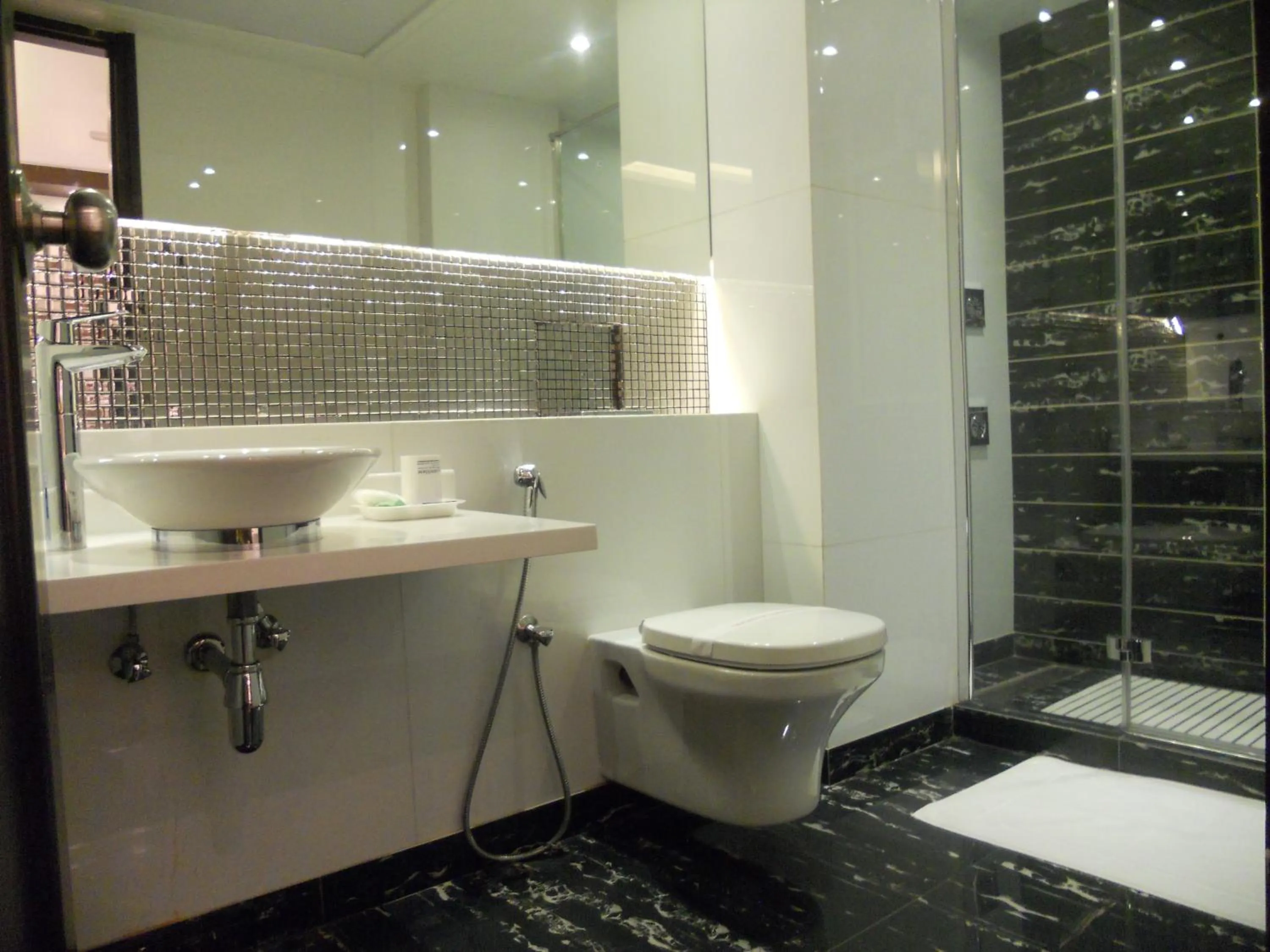 Toilet in Hotel Grand Godwin - Near New Delhi Railway Station - Paharganj