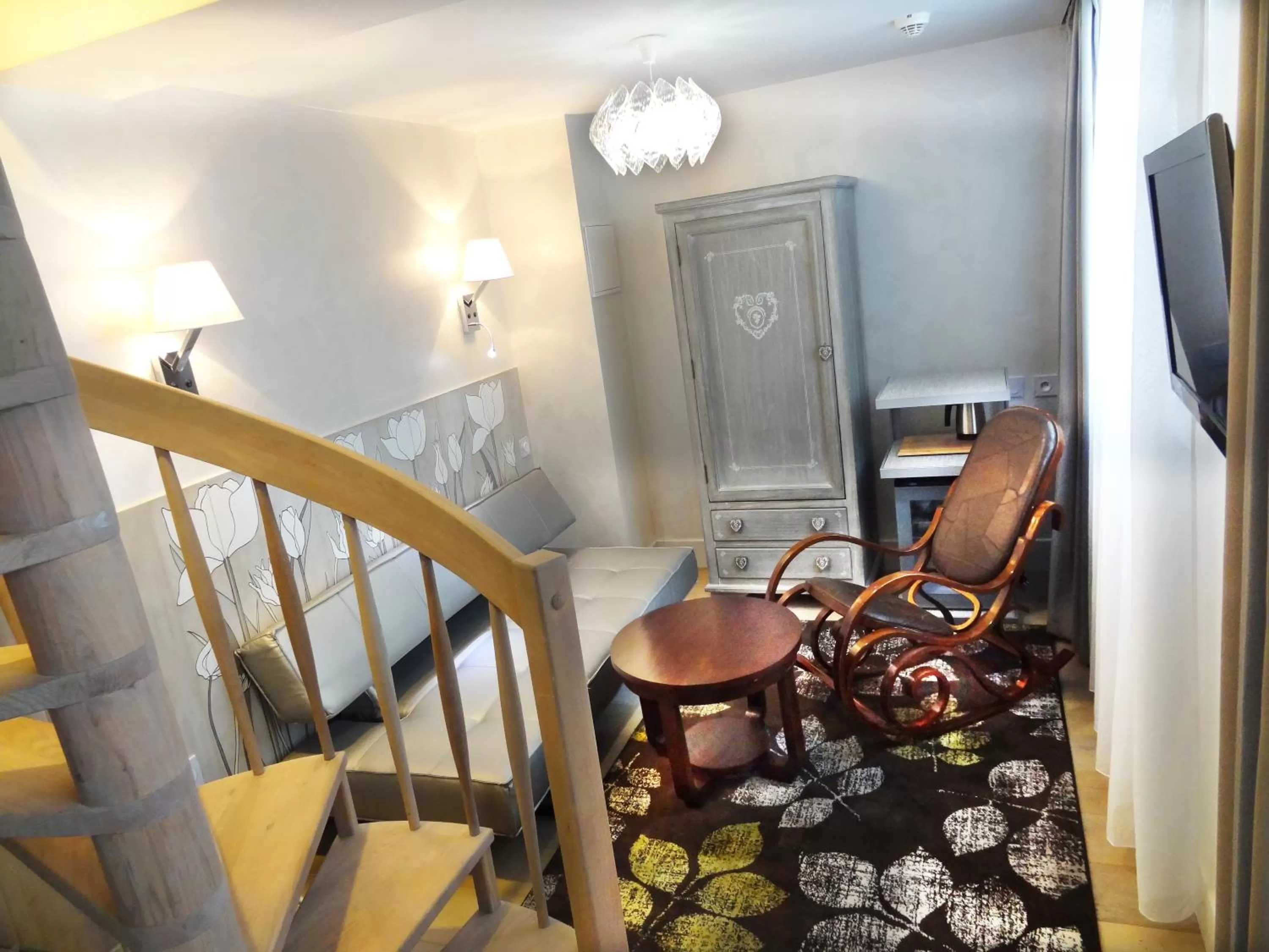 Living room in Le Pavillon Hotel