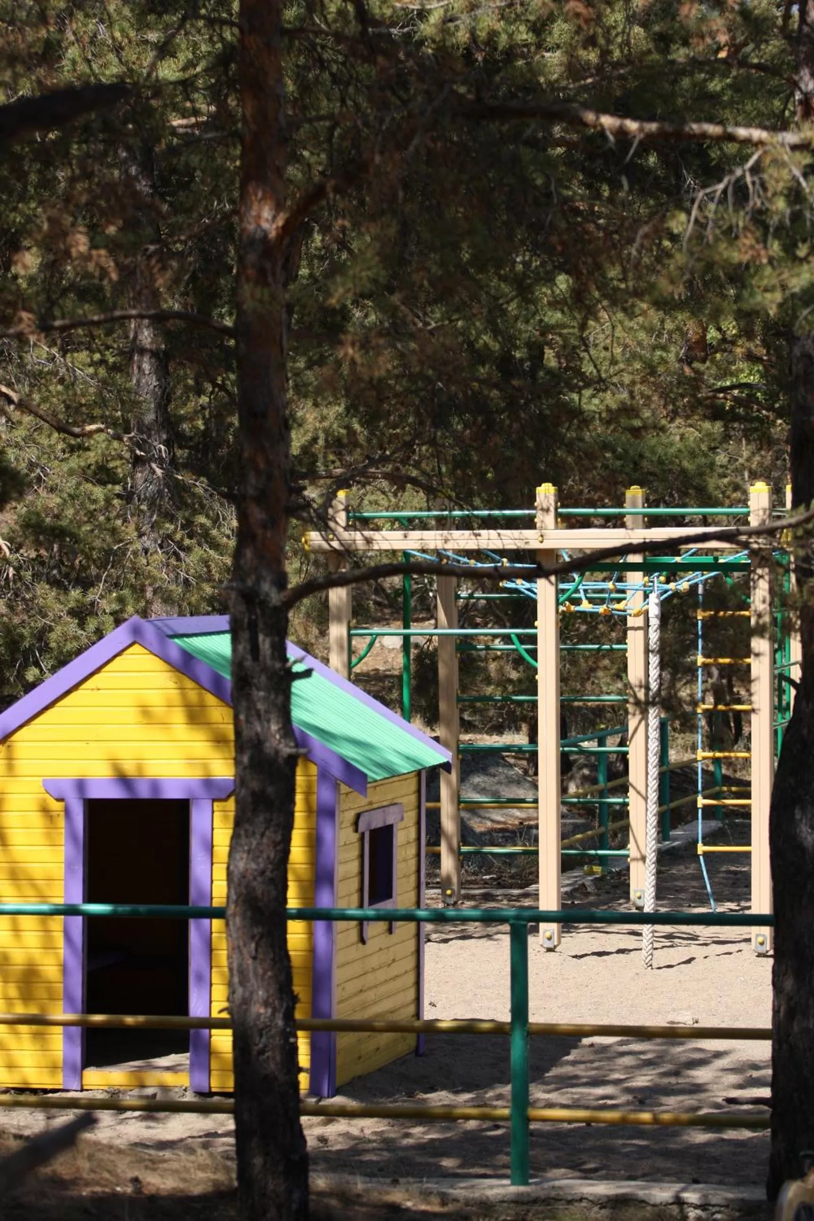 Children play ground in Park Hotel Kokshetau