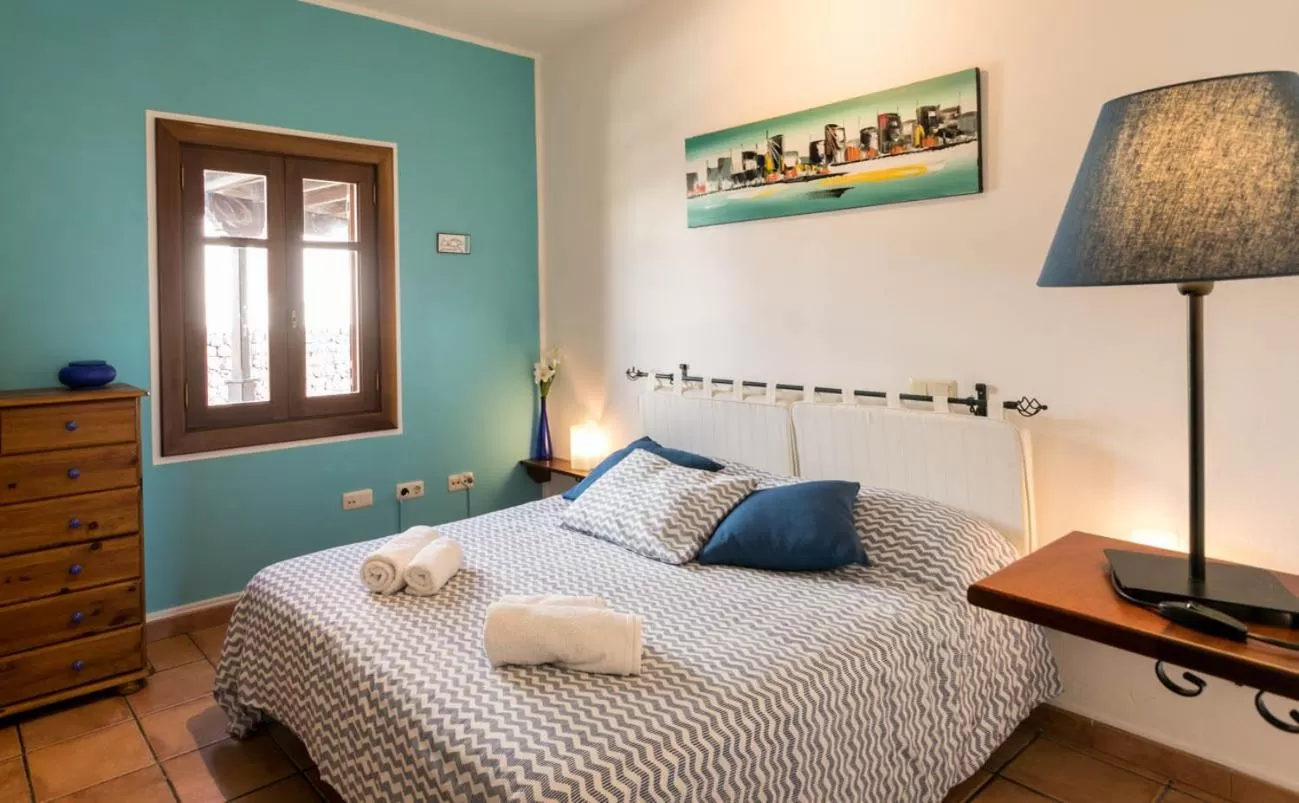 Bed in Villa El Jable Lanzarote