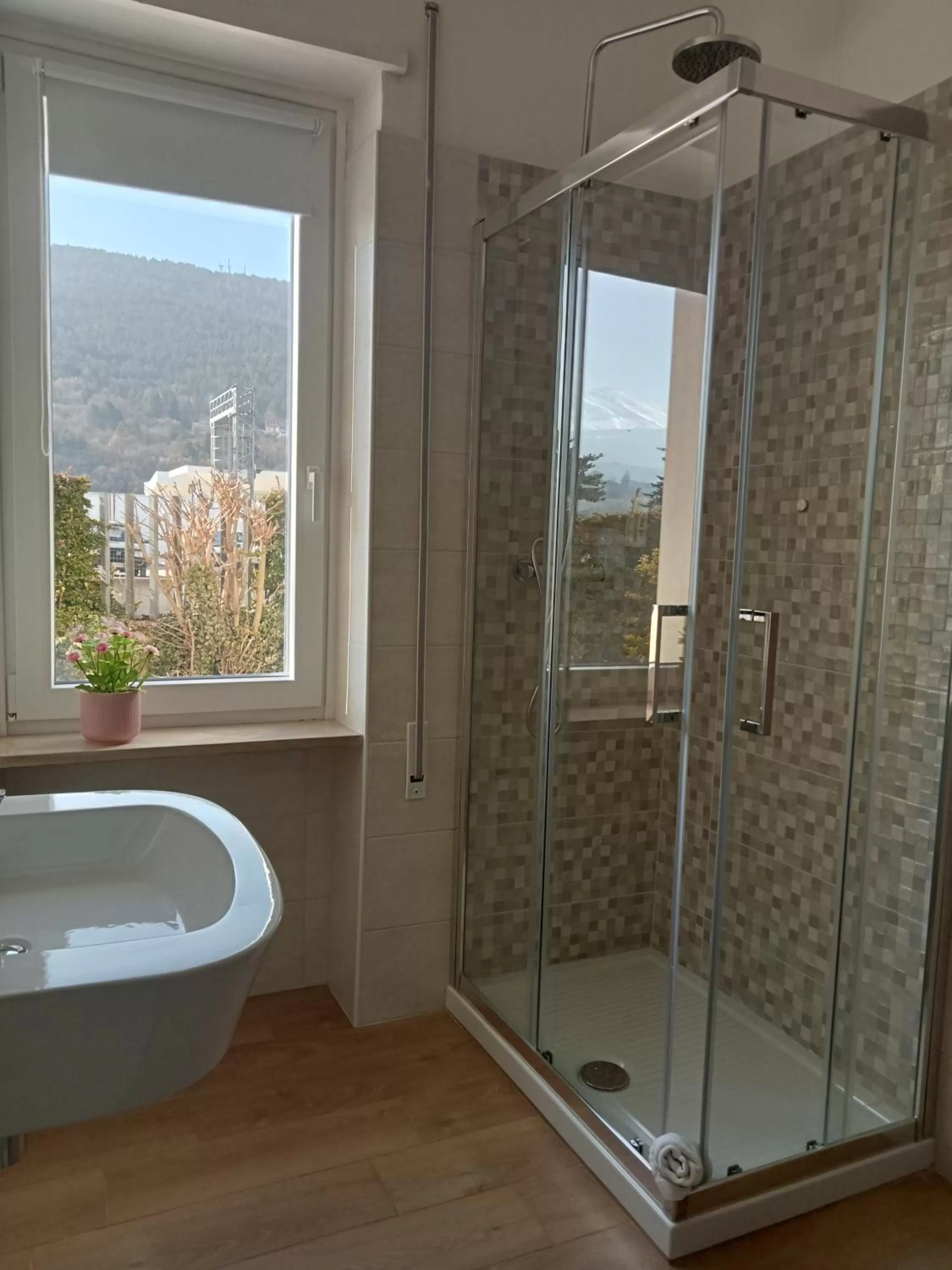 Shower in Hotel Porta Rivera