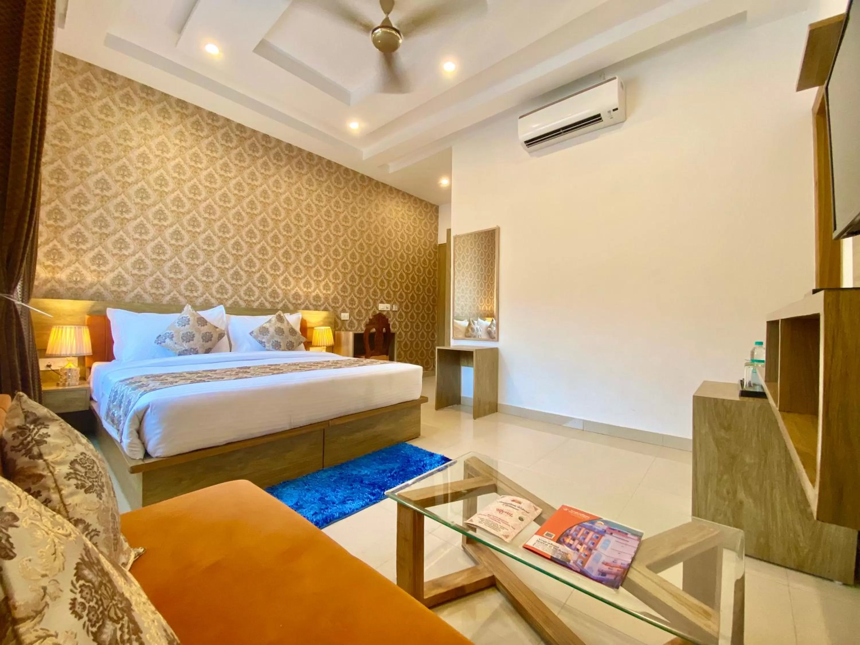 Bed in Arogyadham Wellness Retreat